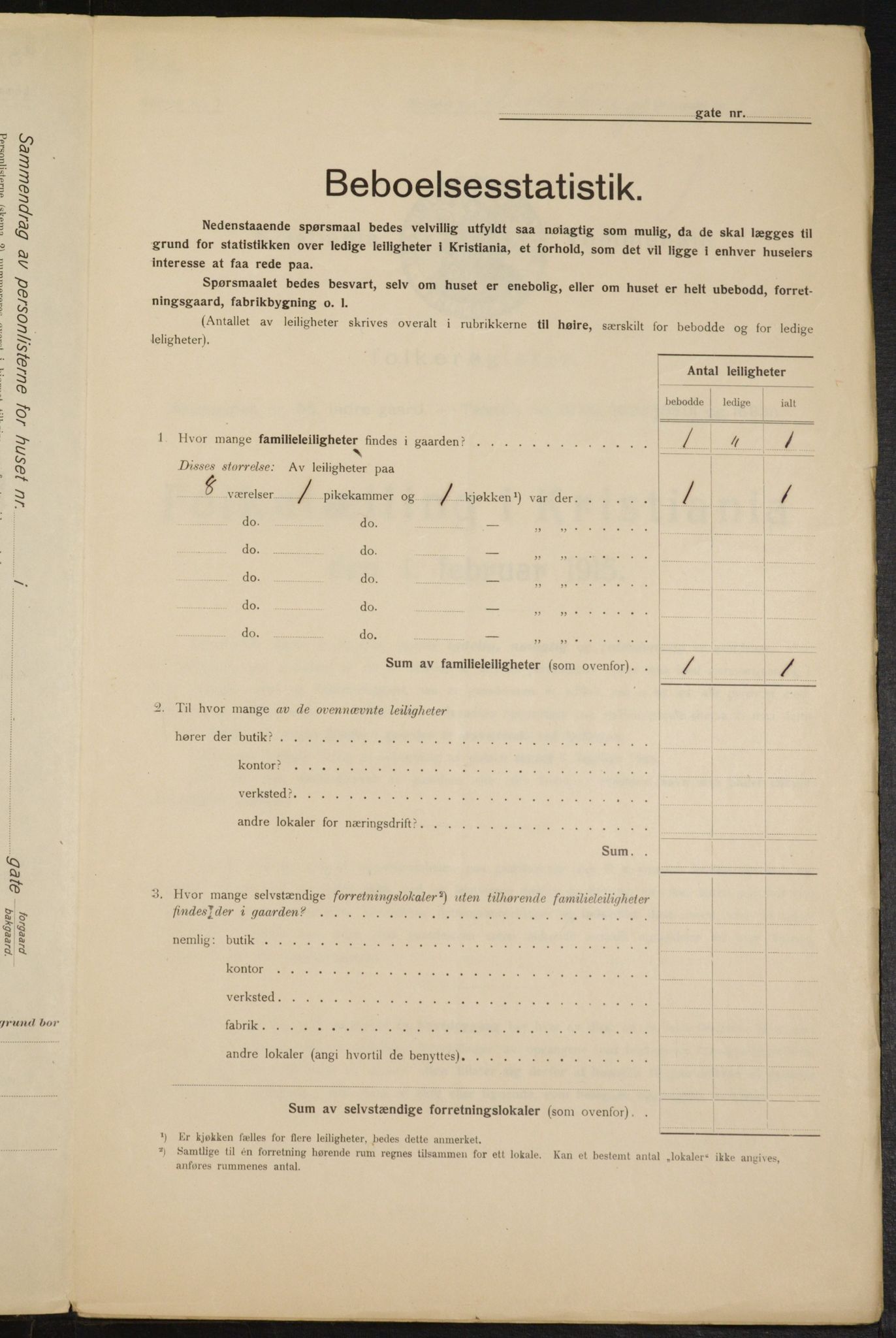 OBA, Kommunal folketelling 1.2.1915 for Kristiania, 1915, s. 120408