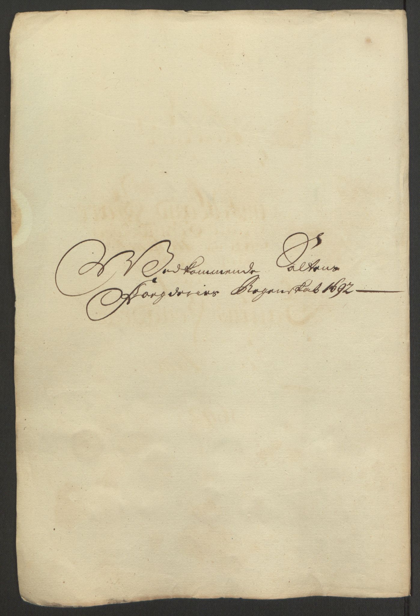 Rentekammeret inntil 1814, Reviderte regnskaper, Fogderegnskap, RA/EA-4092/R66/L4577: Fogderegnskap Salten, 1691-1693, s. 178