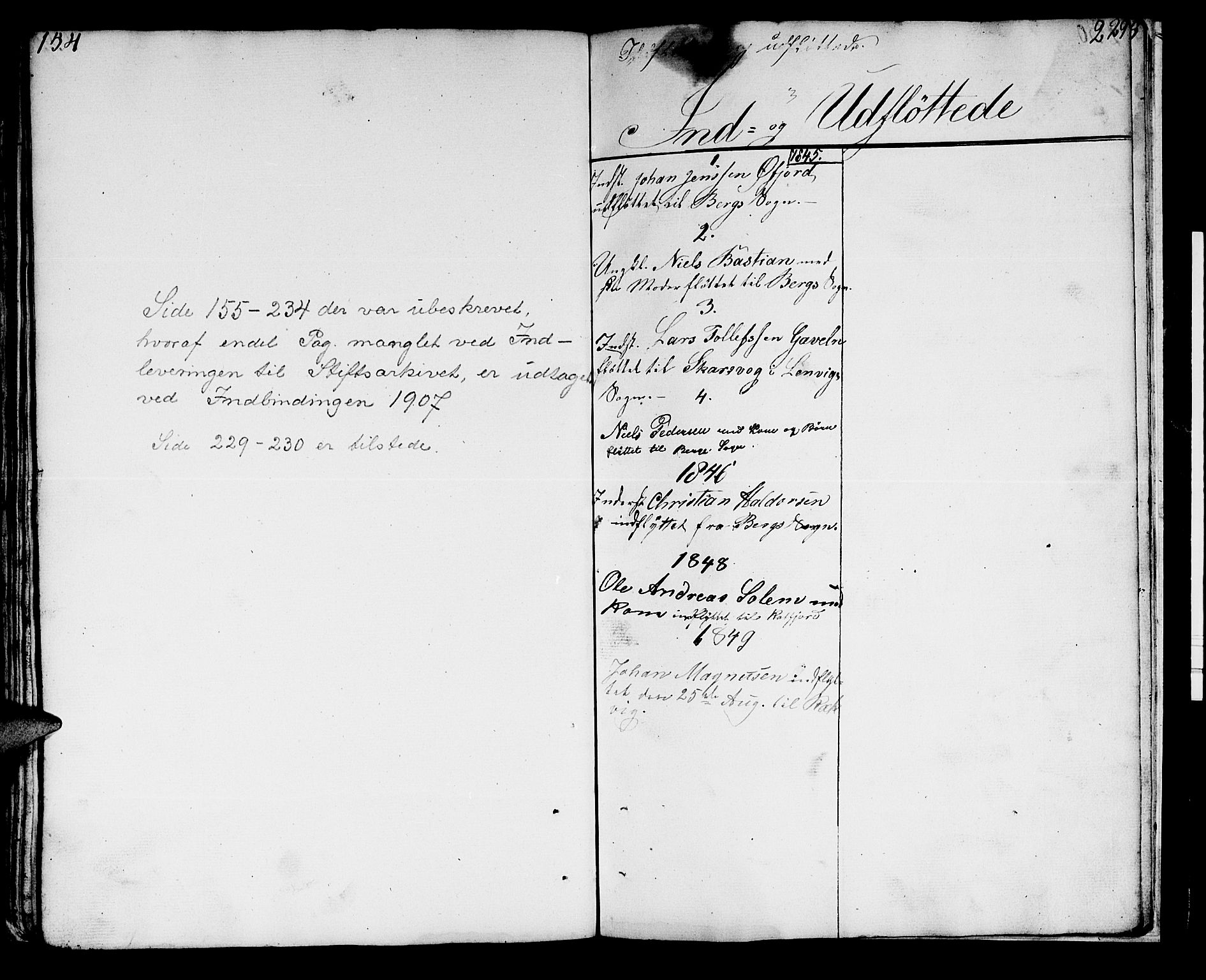Lenvik sokneprestembete, SATØ/S-1310/H/Ha/Hab/L0018klokker: Klokkerbok nr. 18, 1838-1854, s. 154