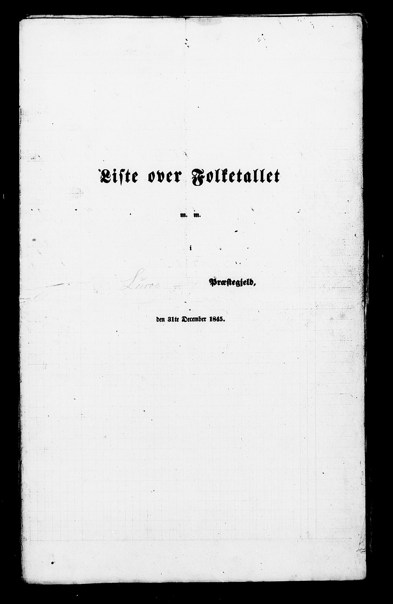 , Folketelling 1845 for 1834P Lurøy prestegjeld, 1845, s. 2