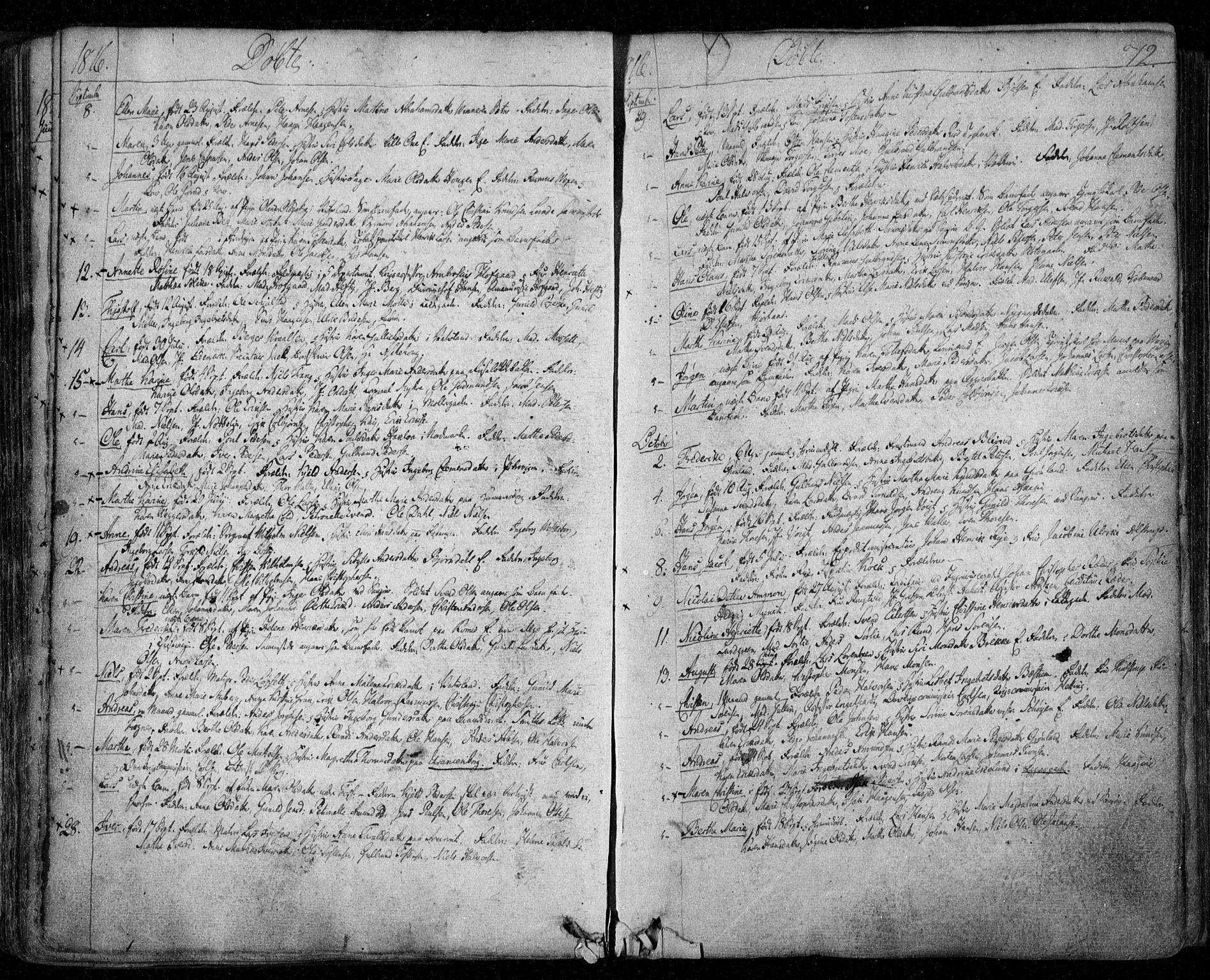 Aker prestekontor kirkebøker, SAO/A-10861/F/L0011: Ministerialbok nr. 11, 1810-1819, s. 72