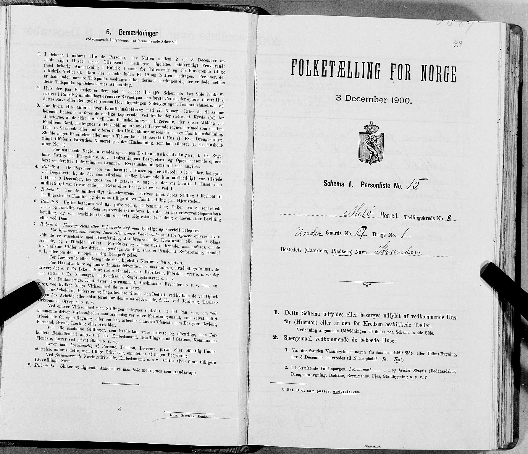 SAT, Folketelling 1900 for 1837 Meløy herred, 1900, s. 1130
