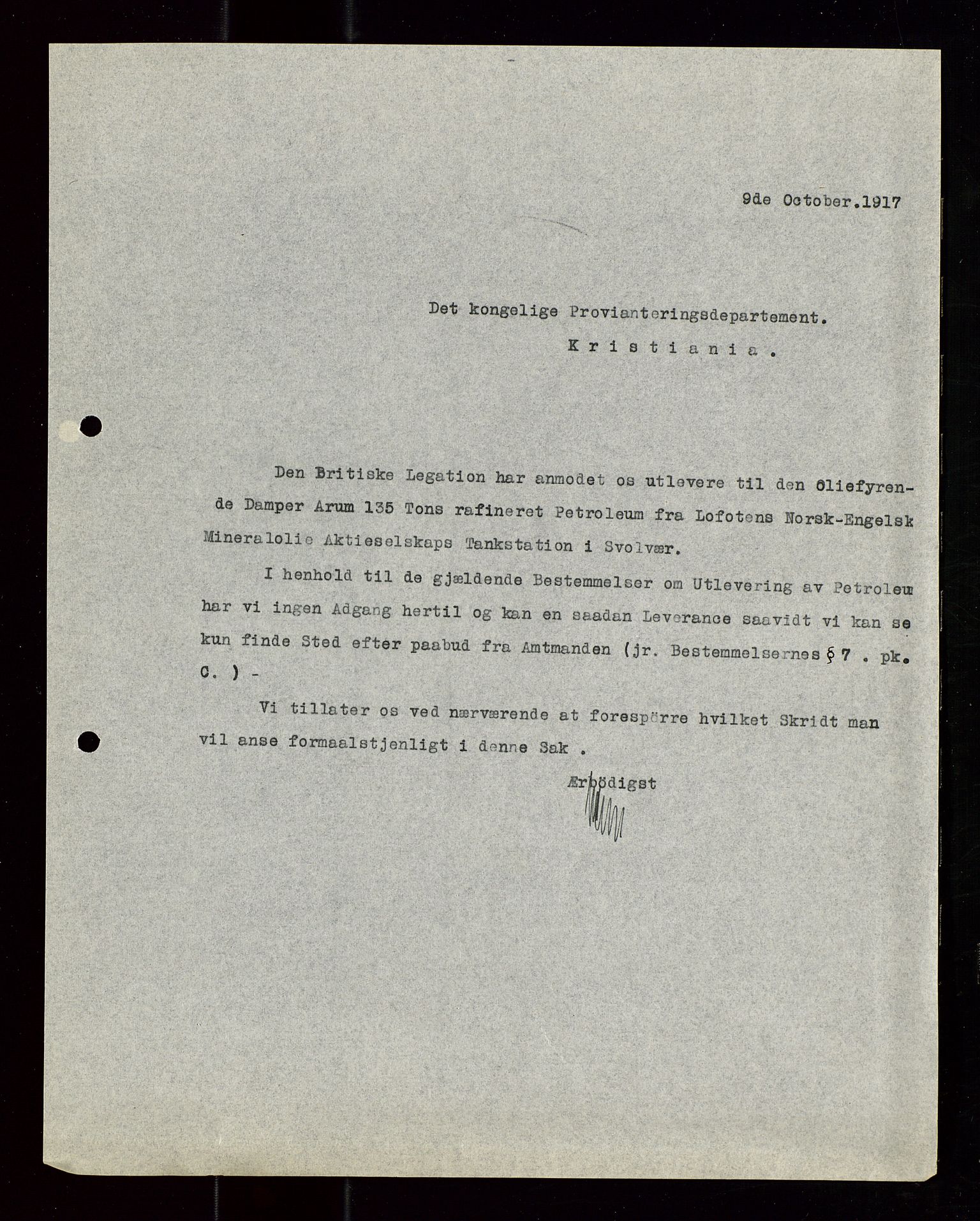 Pa 1521 - A/S Norske Shell, AV/SAST-A-101915/E/Ea/Eaa/L0020: Sjefskorrespondanse, 1917, s. 36