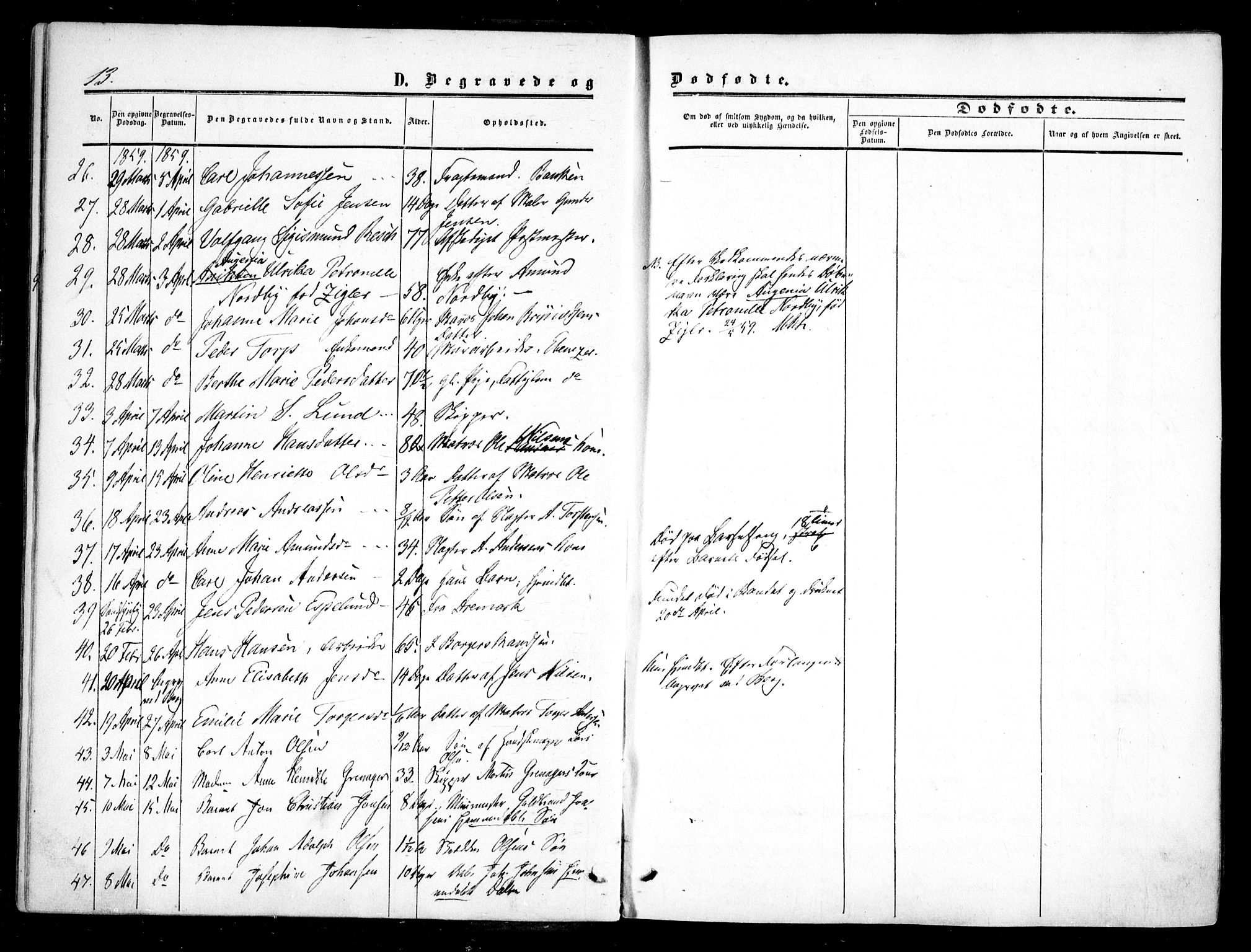 Halden prestekontor Kirkebøker, AV/SAO-A-10909/F/Fa/L0008: Ministerialbok nr. I 8, 1857-1865, s. 13