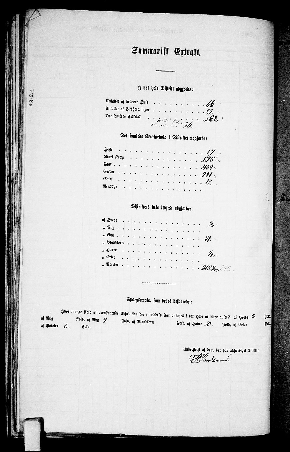 RA, Folketelling 1865 for 0829P Kviteseid prestegjeld, 1865, s. 71