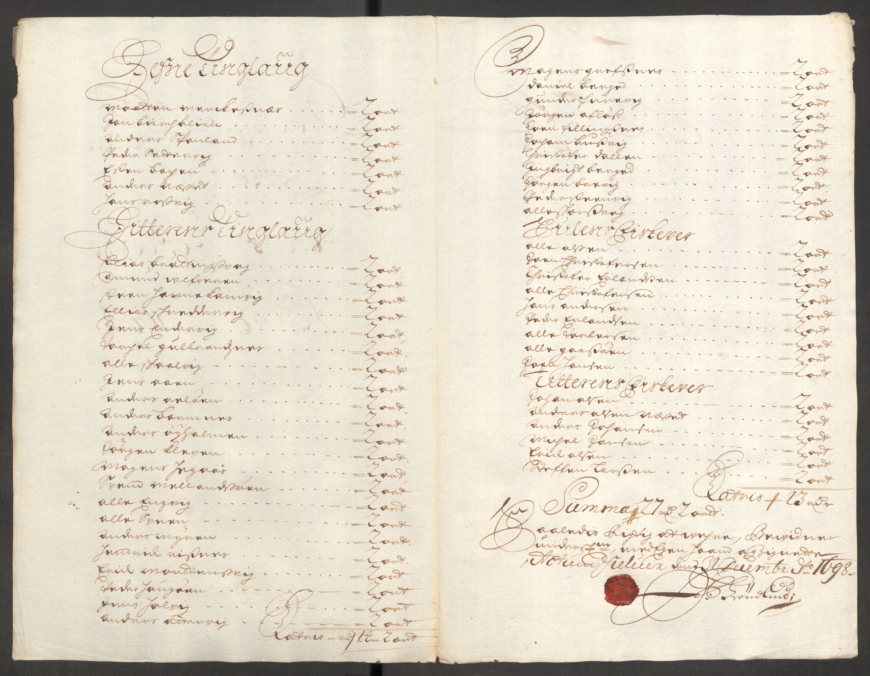 Rentekammeret inntil 1814, Reviderte regnskaper, Fogderegnskap, AV/RA-EA-4092/R57/L3853: Fogderegnskap Fosen, 1698-1699, s. 161