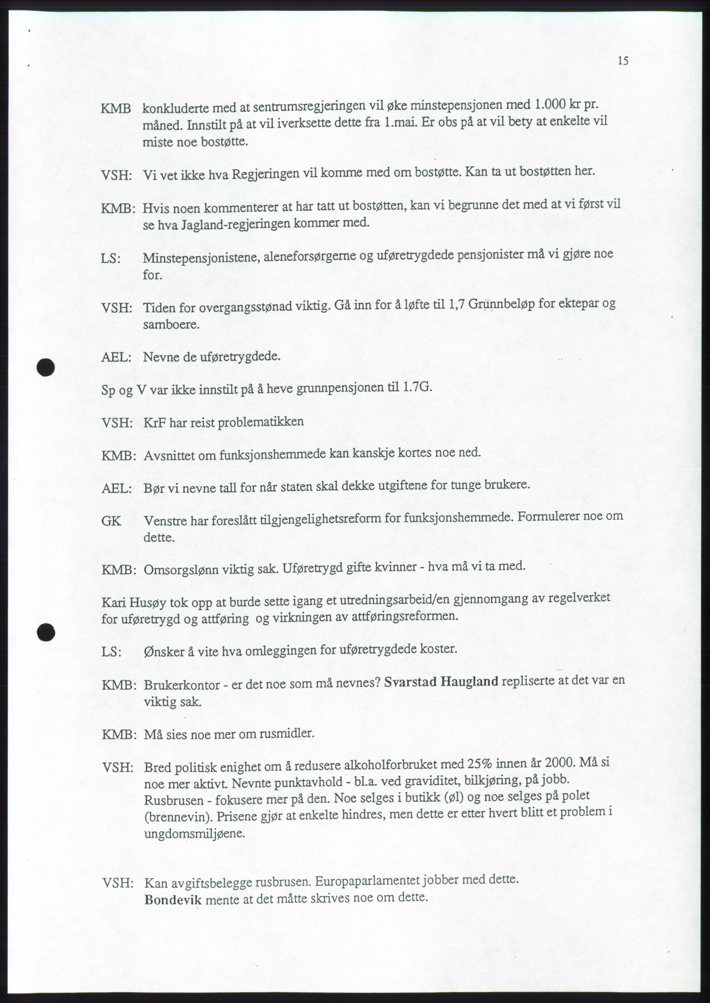 Forhandlingene mellom Kristelig Folkeparti, Senterpartiet og Venstre om dannelse av regjering, RA/PA-1073/A/L0001: Forhandlingsprotokoller, 1997, s. 80