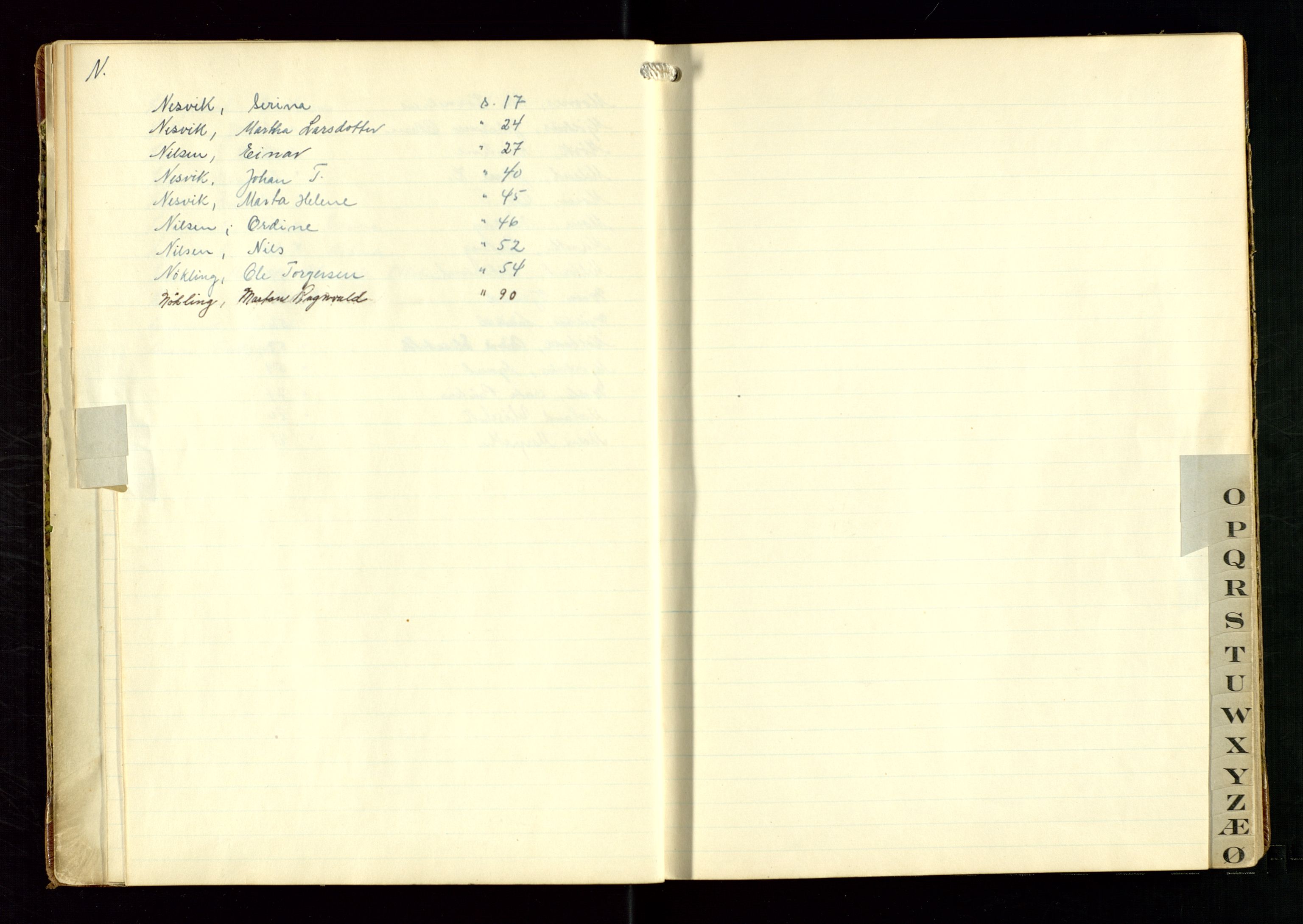 Hjelmeland lensmannskontor, AV/SAST-A-100439/Ggb/L0005: "Protokoll over melde dødsfall i Hjelmeland lensmannsdistrikt", 1951-1962