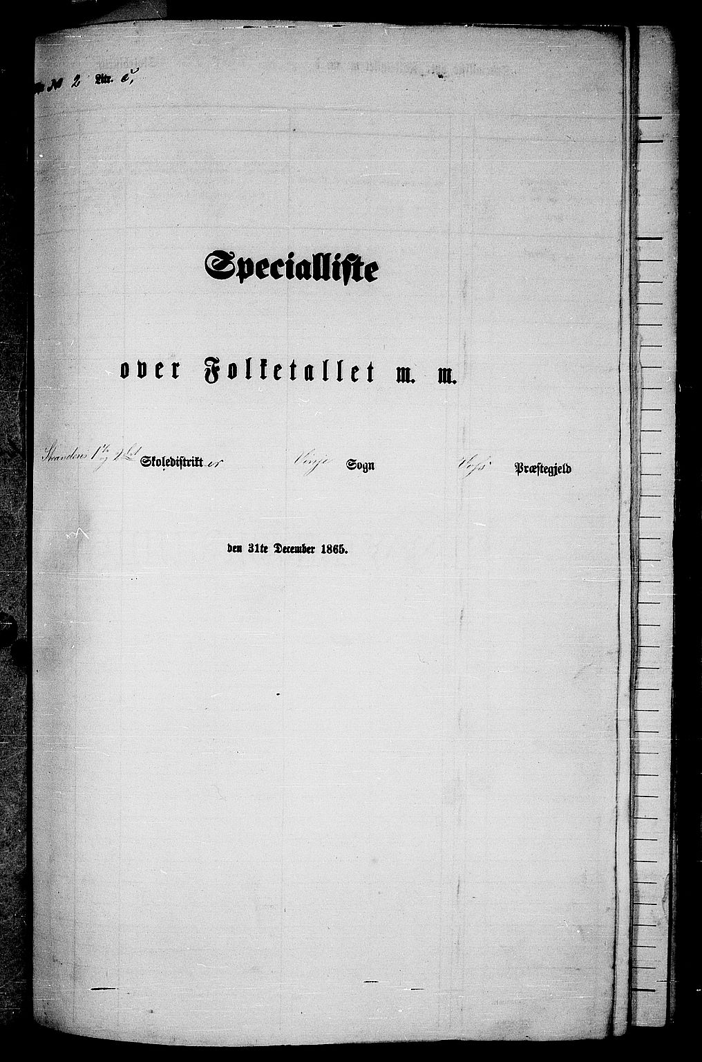RA, Folketelling 1865 for 1235P Voss prestegjeld, 1865, s. 310