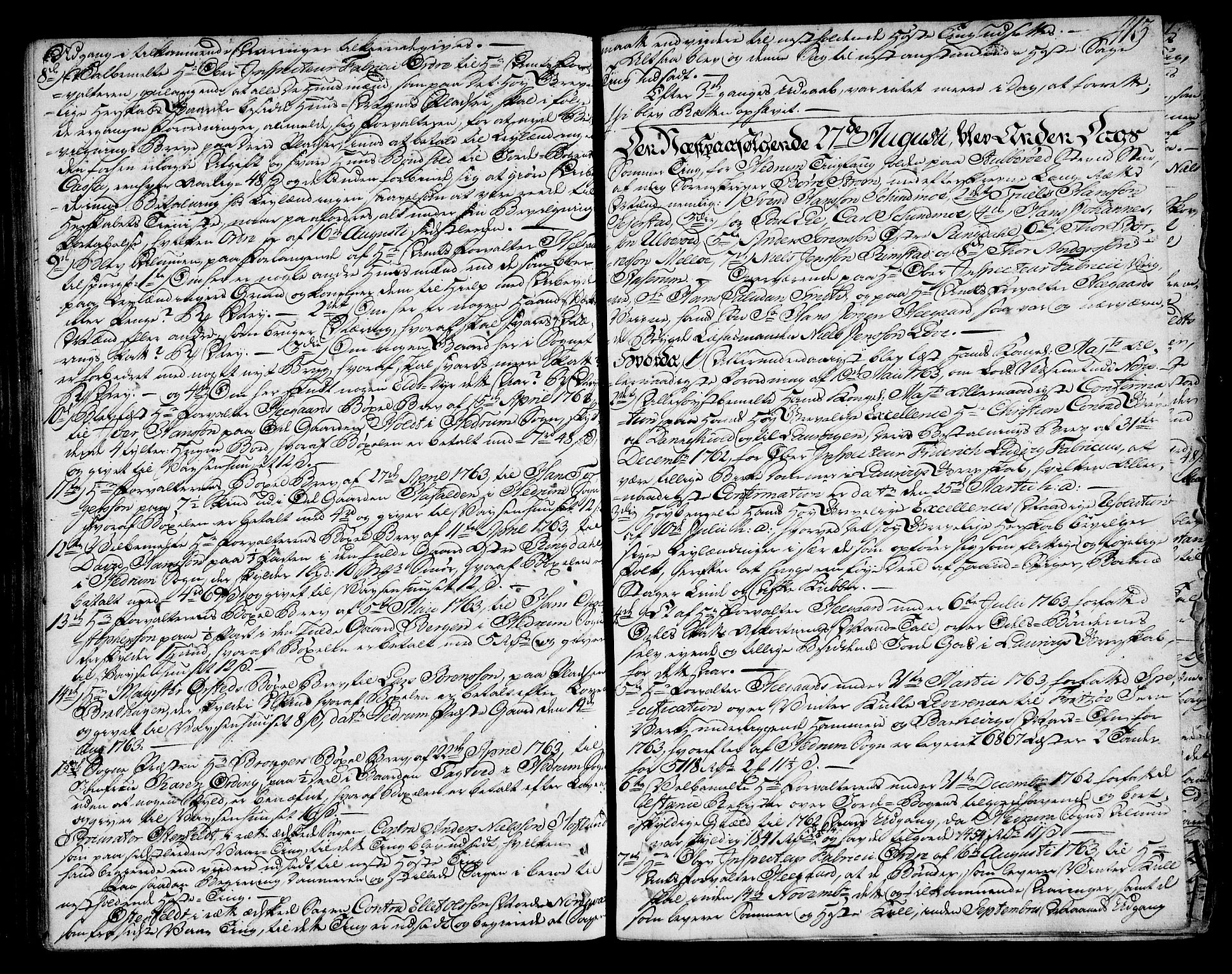 Larvik sorenskriveri, AV/SAKO-A-83/F/Fa/L0024: Tingbok, 1757-1763, s. 413