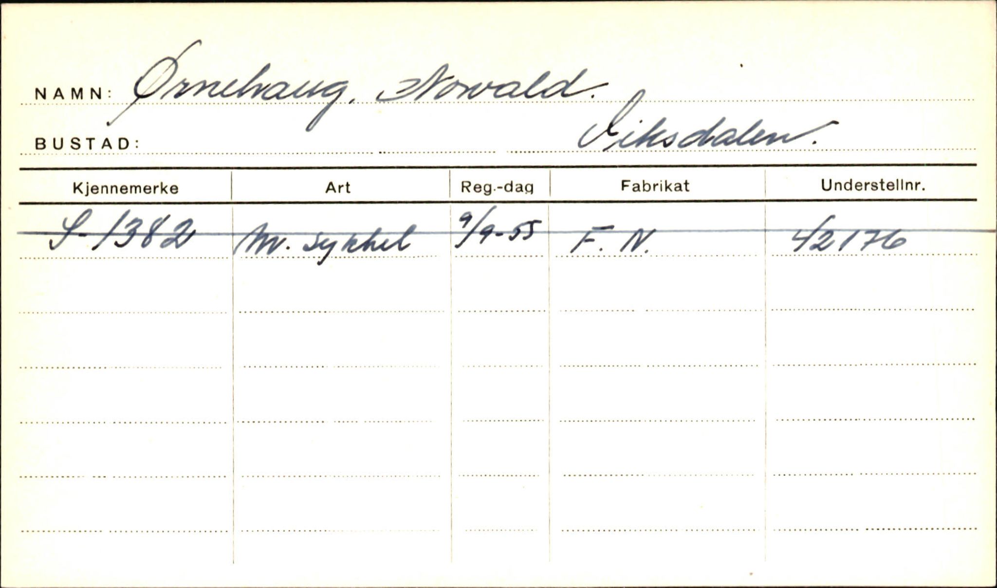 Statens vegvesen, Sogn og Fjordane vegkontor, AV/SAB-A-5301/4/F/L0002: Eigarregister Fjordane til 1.6.1961, 1930-1961, s. 684