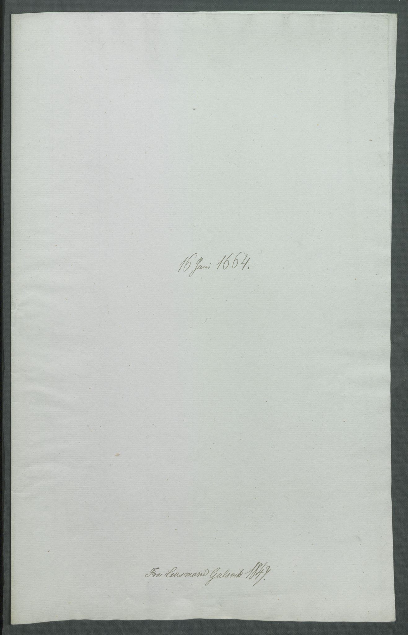 Riksarkivets diplomsamling, RA/EA-5965/F02/L0170: Dokumenter, 1664-1666, s. 48