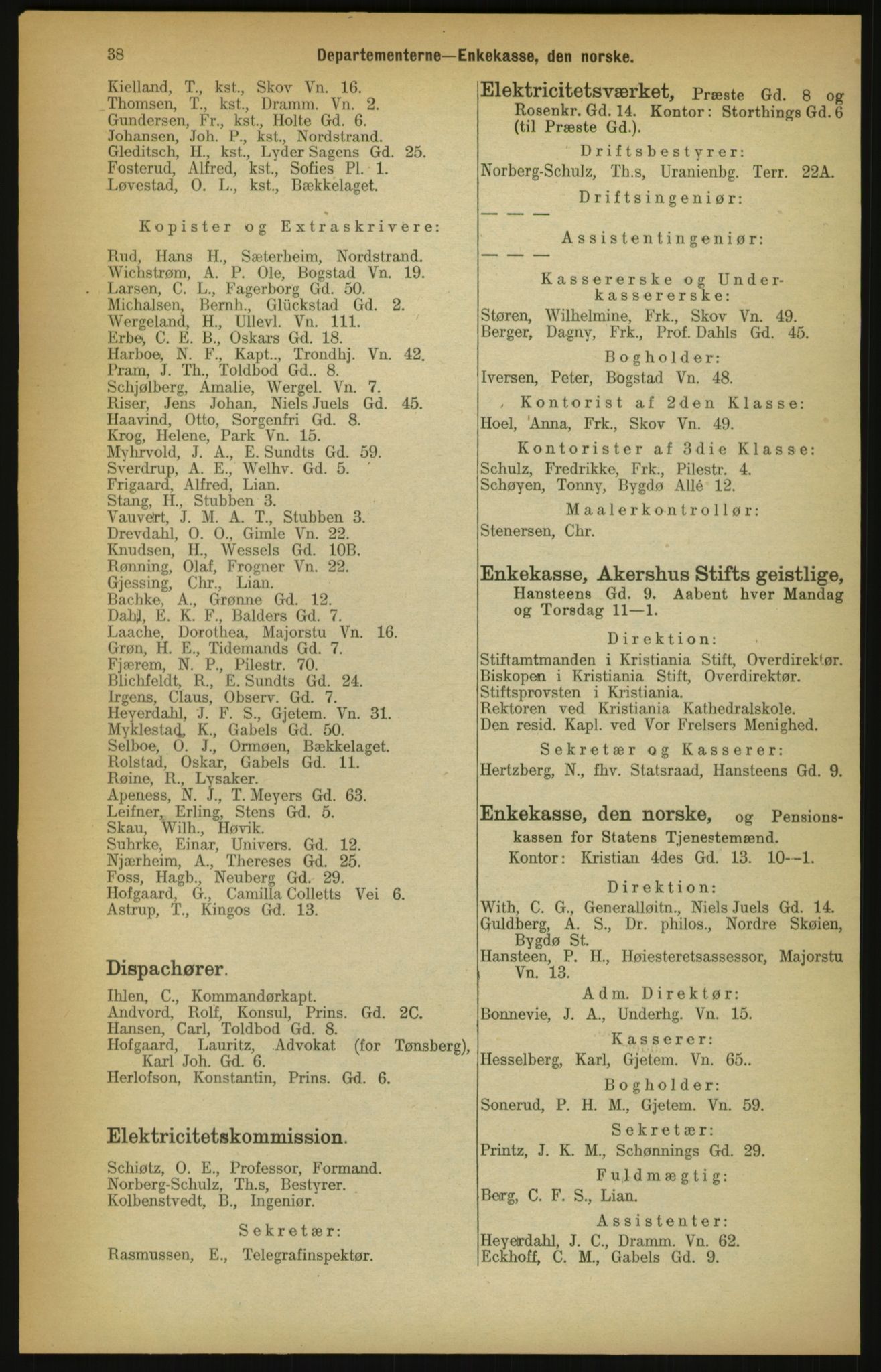 Kristiania/Oslo adressebok, PUBL/-, 1900, s. 38