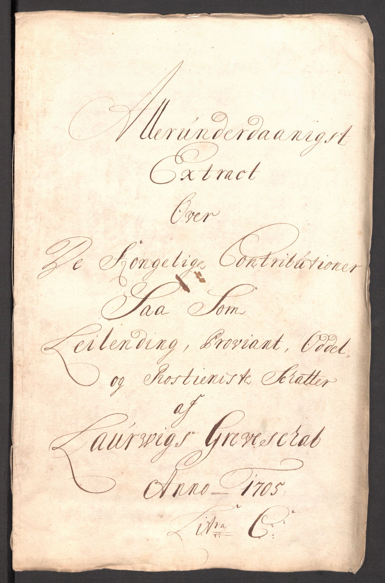 Rentekammeret inntil 1814, Reviderte regnskaper, Fogderegnskap, RA/EA-4092/R33/L1978: Fogderegnskap Larvik grevskap, 1704-1705, s. 377