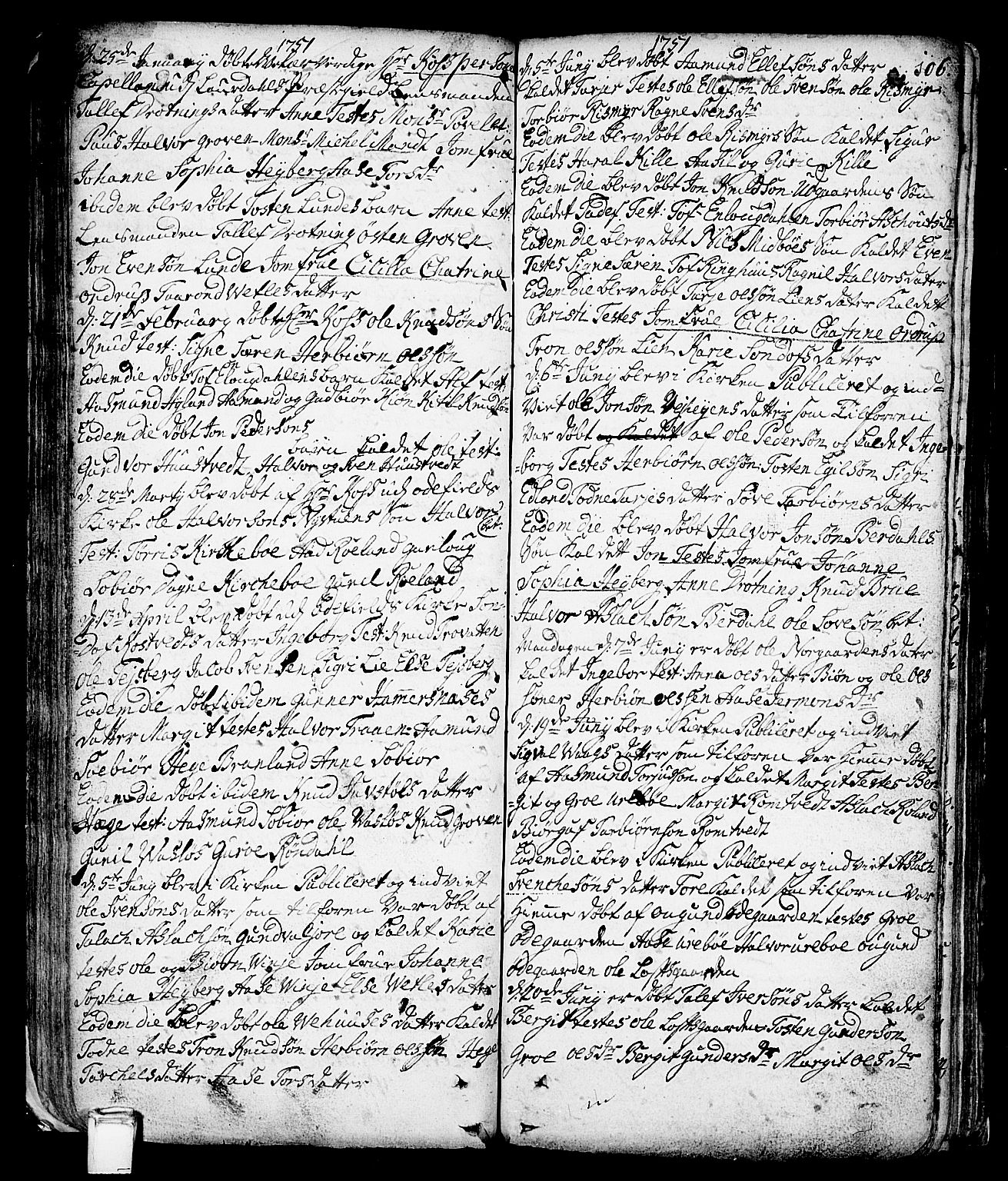 Vinje kirkebøker, SAKO/A-312/F/Fa/L0001: Ministerialbok nr. I 1, 1717-1766, s. 106