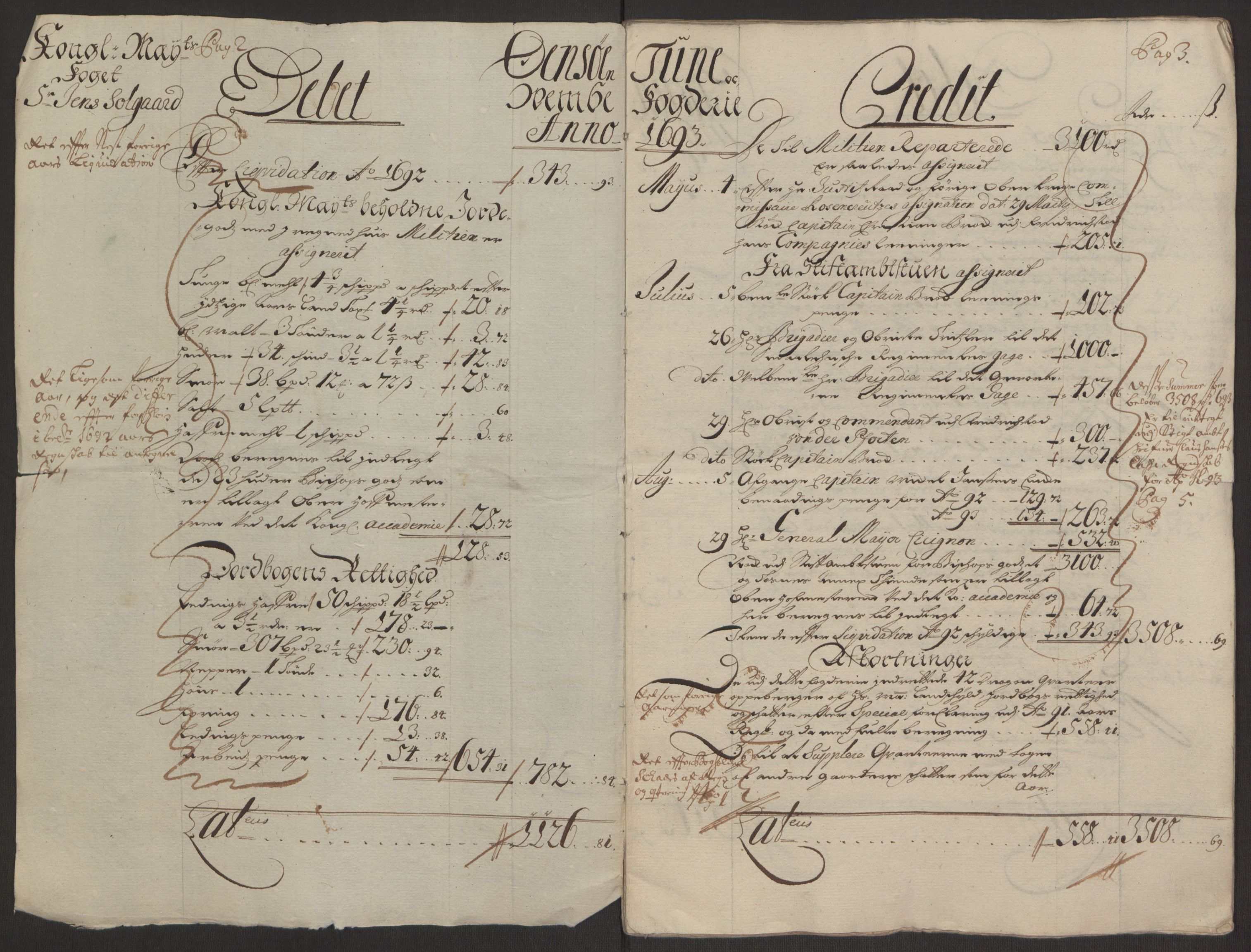 Rentekammeret inntil 1814, Reviderte regnskaper, Fogderegnskap, RA/EA-4092/R03/L0120: Fogderegnskap Onsøy, Tune, Veme og Åbygge fogderi, 1692-1693, s. 231