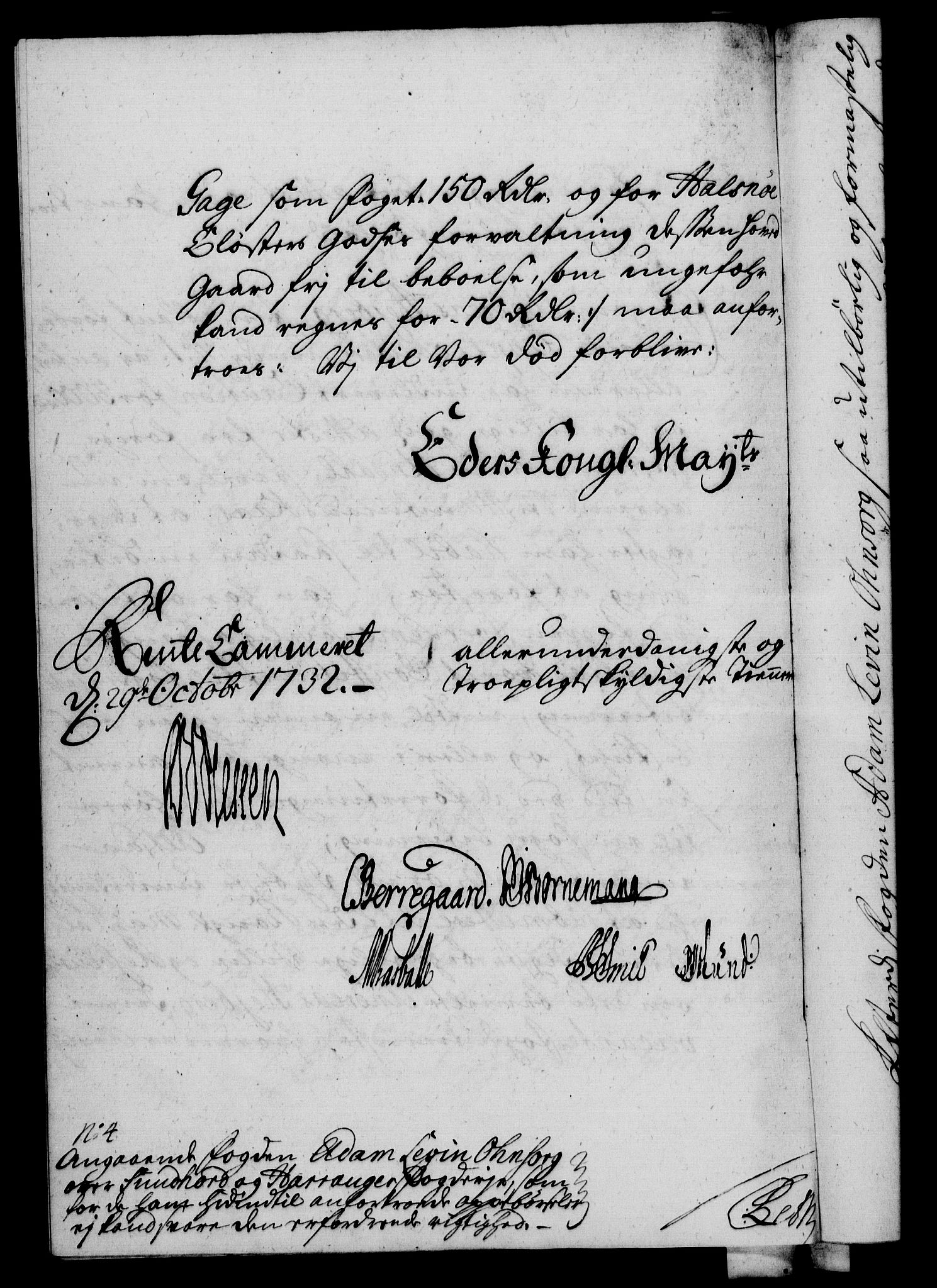 Rentekammeret, Kammerkanselliet, RA/EA-3111/G/Gf/Gfa/L0015: Norsk relasjons- og resolusjonsprotokoll (merket RK 52.15), 1732, s. 374