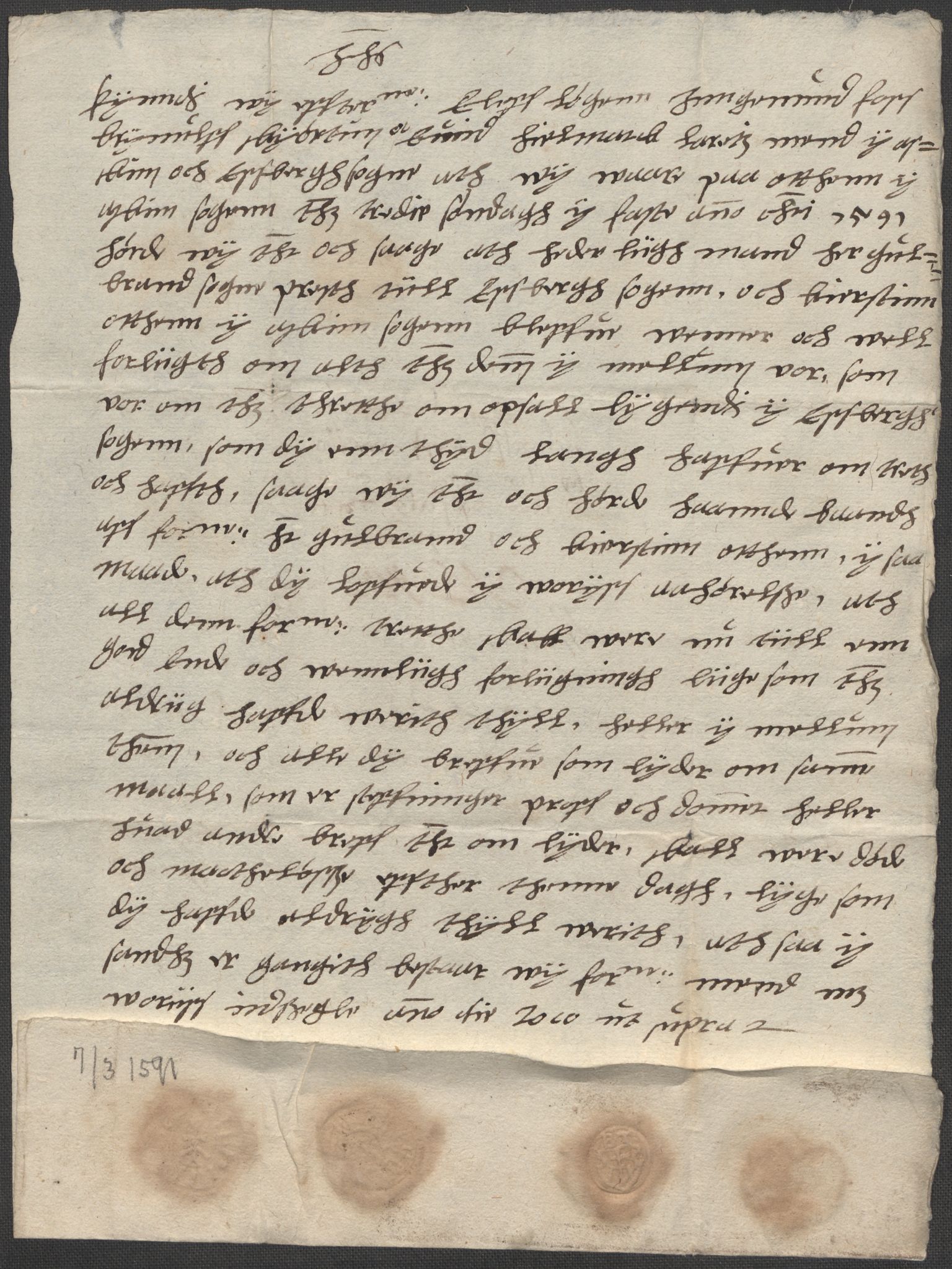 Riksarkivets diplomsamling, AV/RA-EA-5965/F15/L0004: Prestearkiv - Østfold, 1577-1709, s. 79