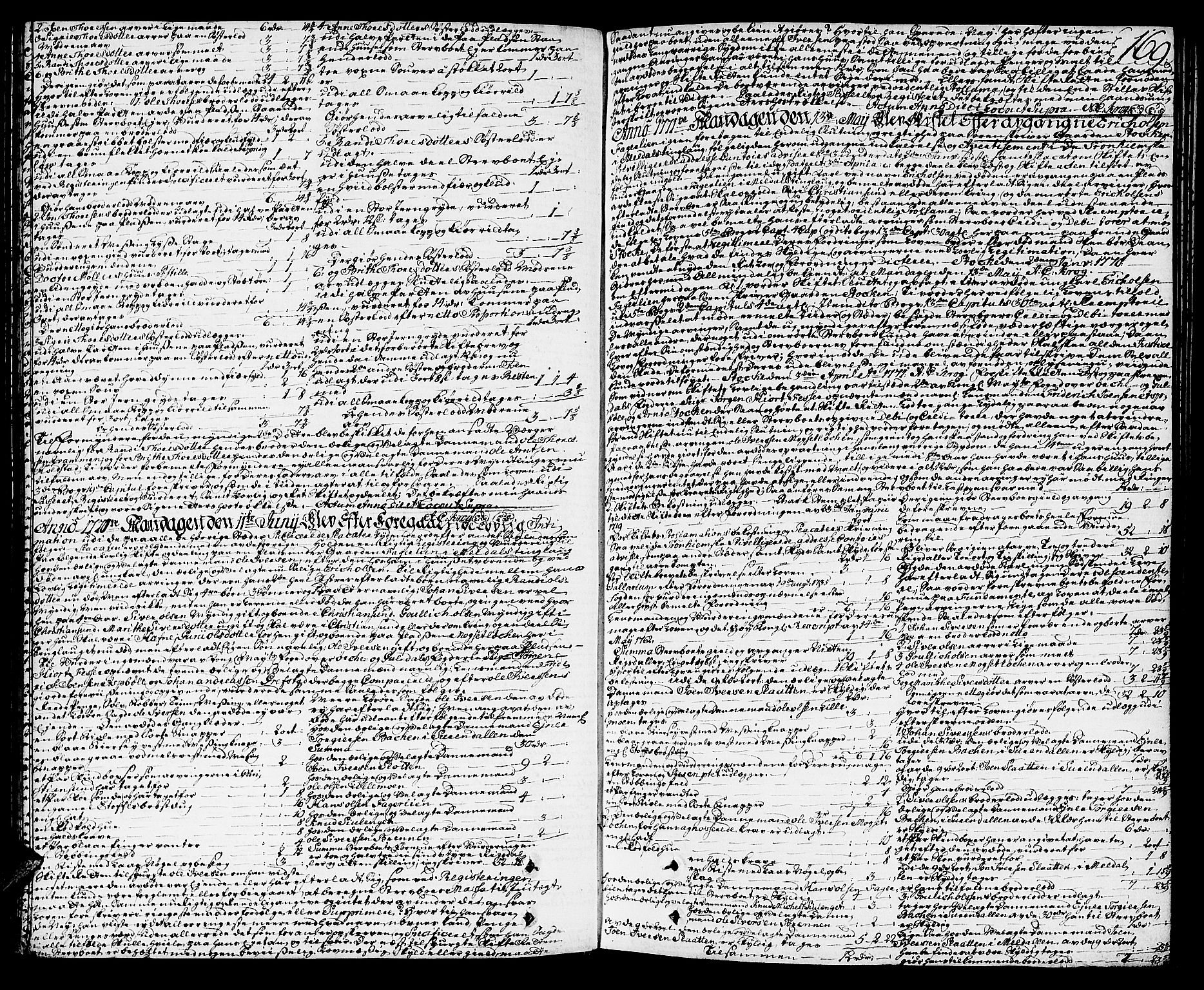 Orkdal sorenskriveri, SAT/A-4169/1/3/3Aa/L0007: Skifteprotokoller, 1767-1782, s. 168b-169a
