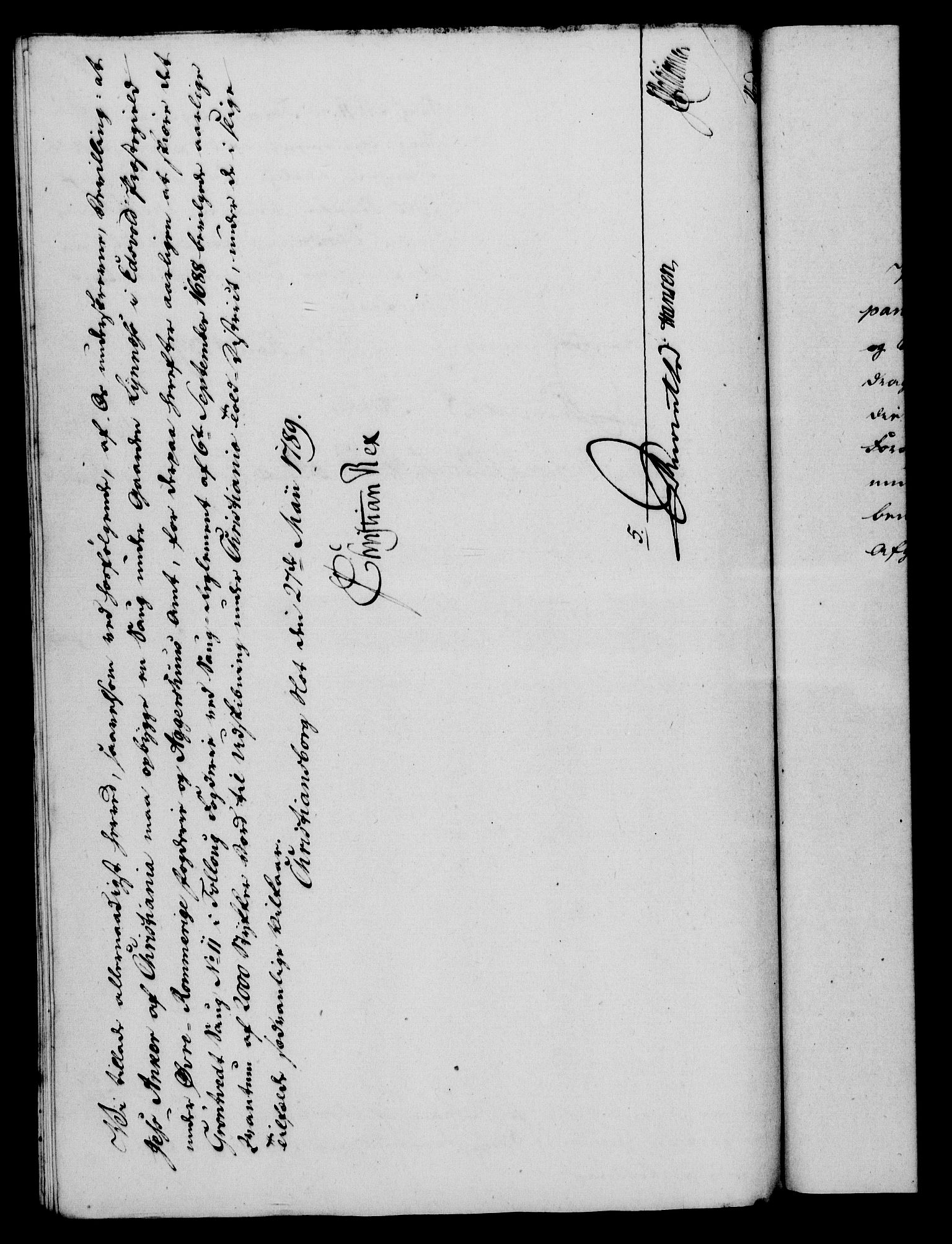 Rentekammeret, Kammerkanselliet, RA/EA-3111/G/Gf/Gfa/L0071: Norsk relasjons- og resolusjonsprotokoll (merket RK 52.71), 1789, s. 301