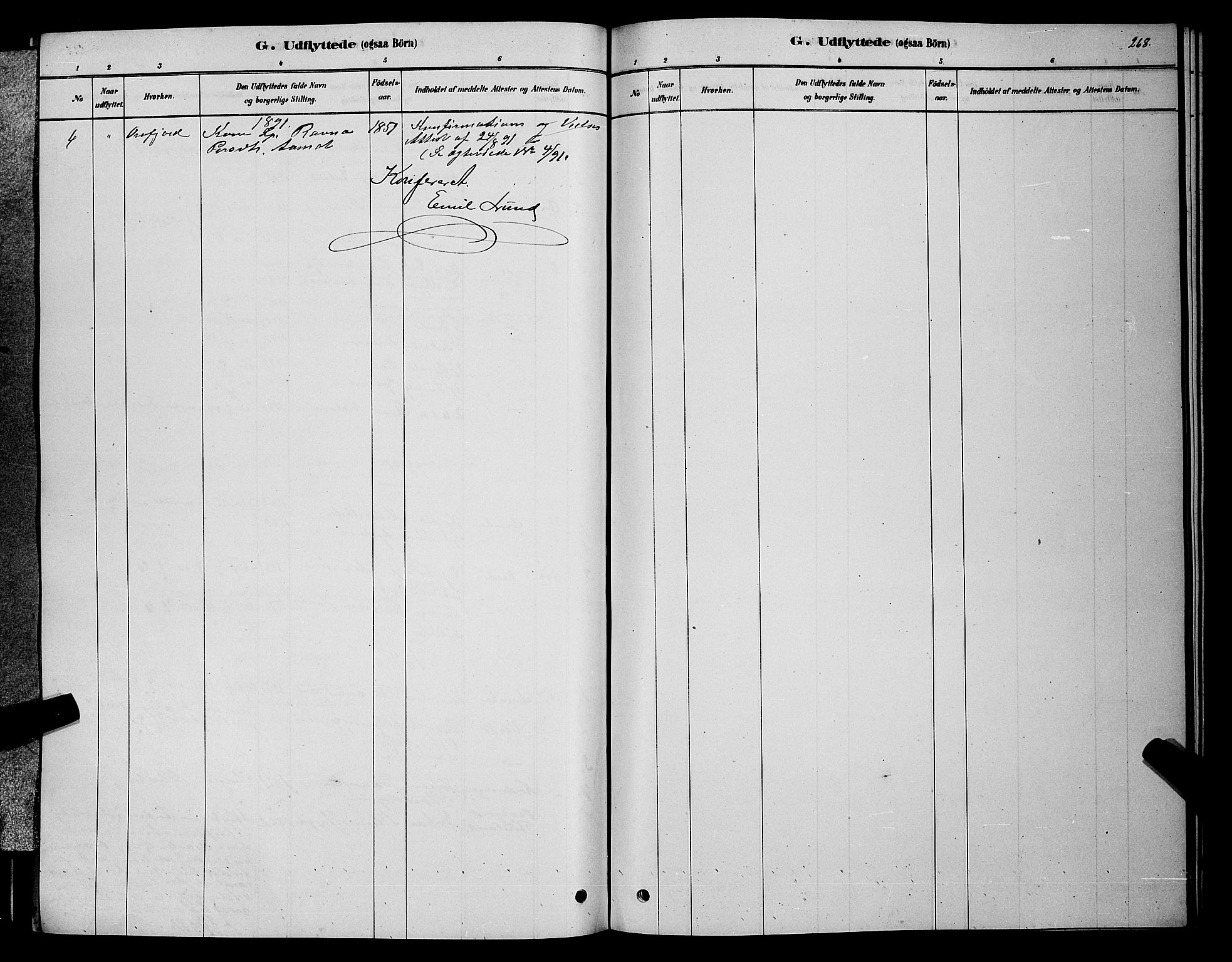 Sør-Varanger sokneprestkontor, SATØ/S-1331/H/Hb/L0003klokker: Klokkerbok nr. 3, 1878-1891, s. 268