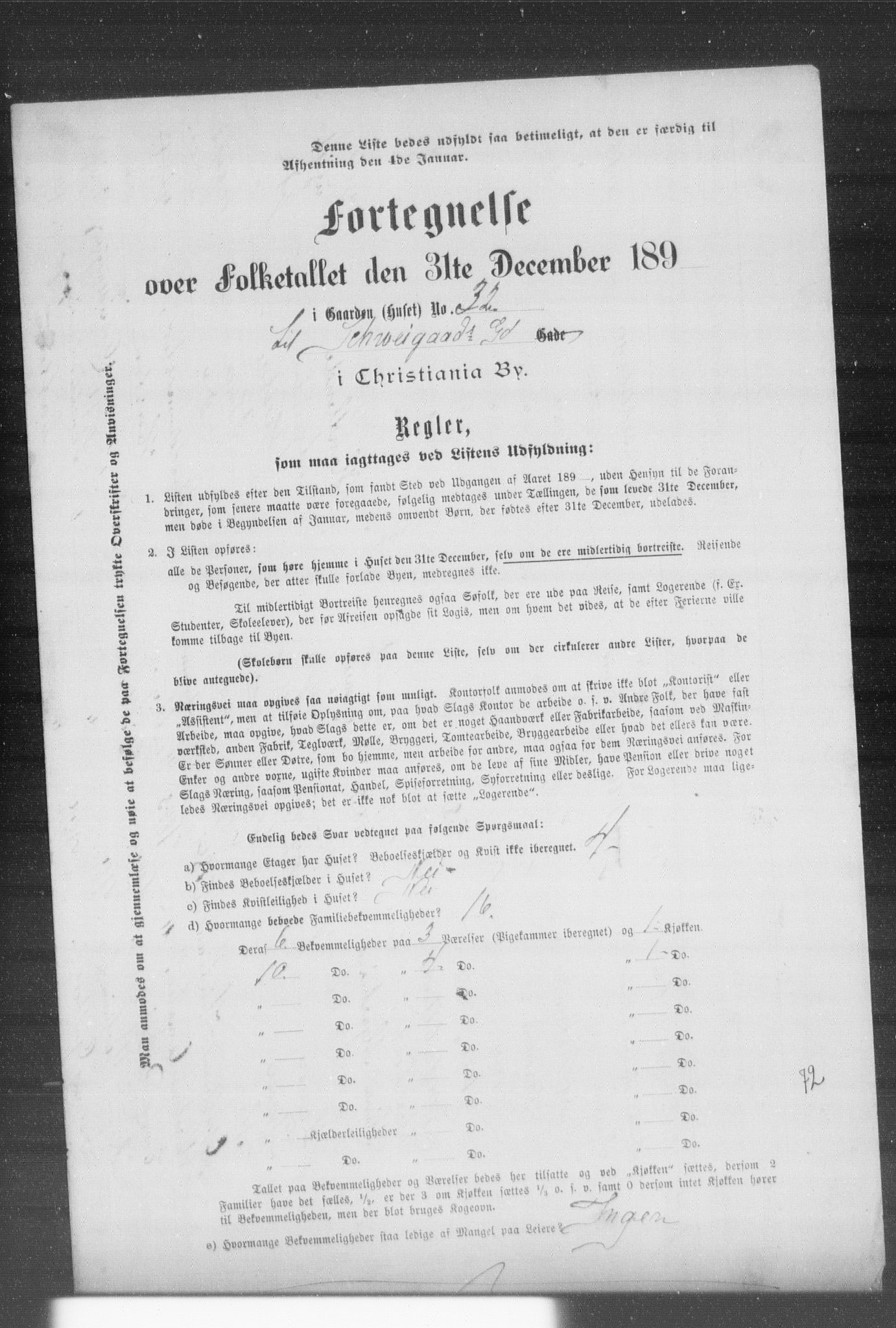 OBA, Kommunal folketelling 31.12.1899 for Kristiania kjøpstad, 1899, s. 11922