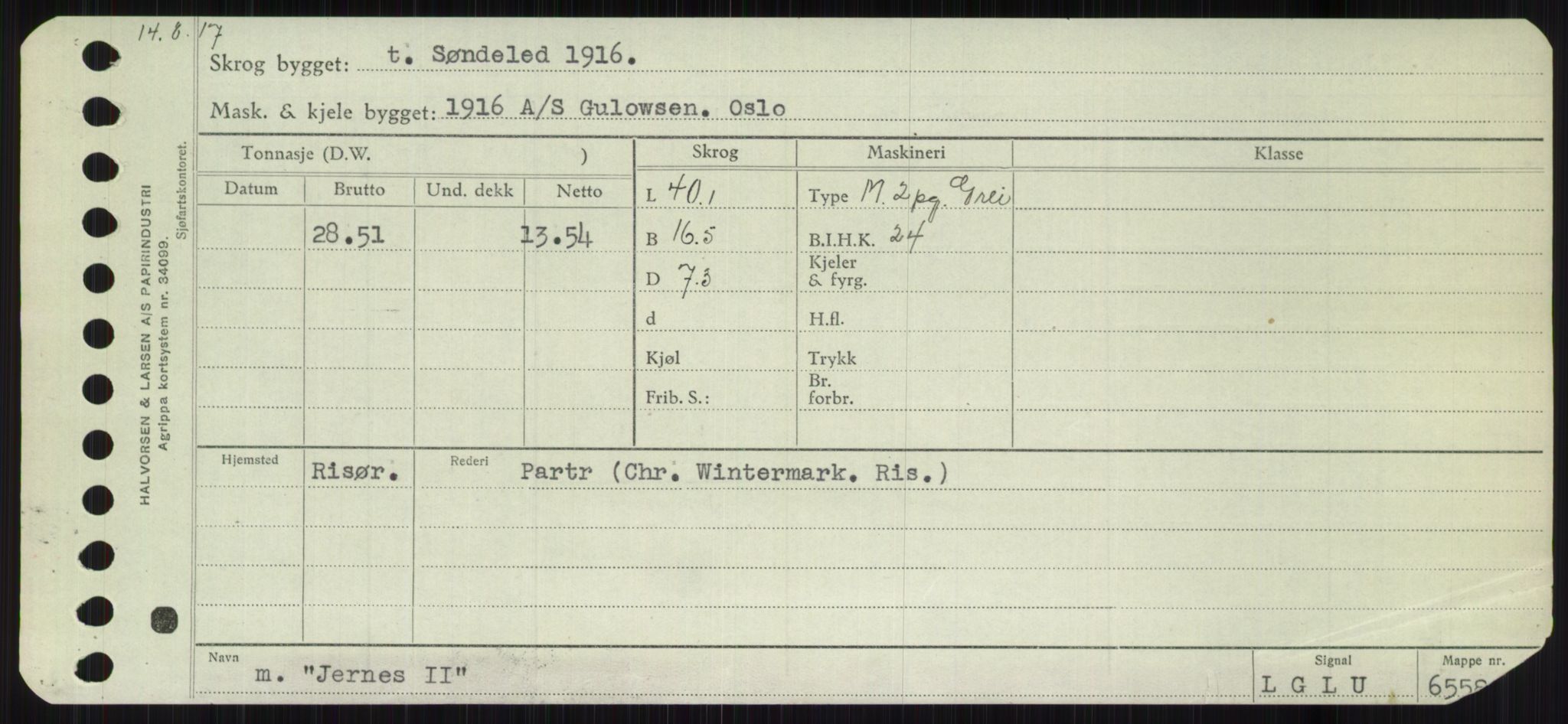 Sjøfartsdirektoratet med forløpere, Skipsmålingen, RA/S-1627/H/Ha/L0003/0001: Fartøy, Hilm-Mar / Fartøy, Hilm-Kol, s. 479