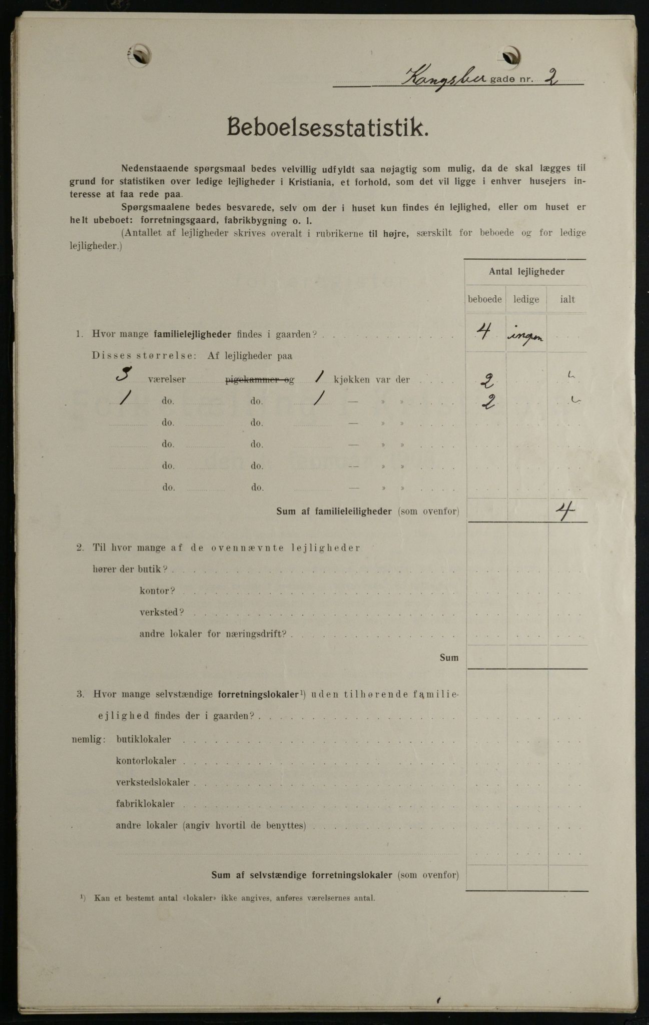 OBA, Kommunal folketelling 1.2.1908 for Kristiania kjøpstad, 1908, s. 47142