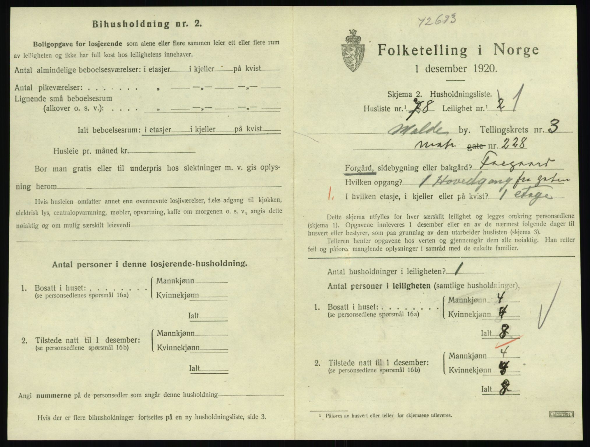 SAT, Folketelling 1920 for 1502 Molde kjøpstad, 1920, s. 1311