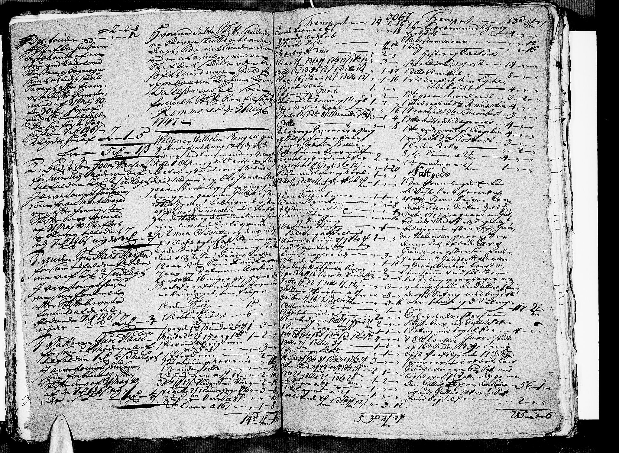 Nedre Telemark sorenskriveri, SAKO/A-135/H/Hb/Hbb/L0006: Skifteprotokoll kopi, 1747-1748, s. 3066b-3067a
