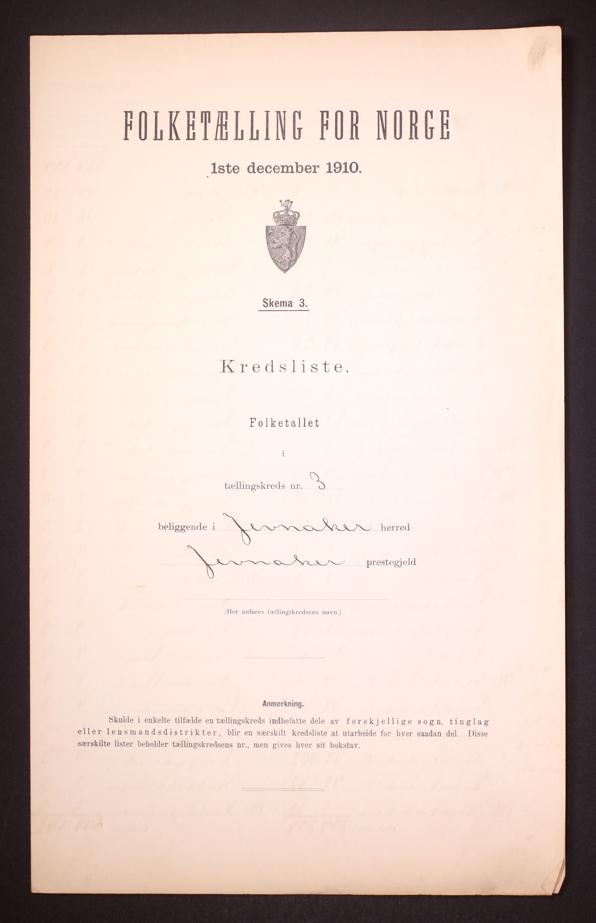 RA, Folketelling 1910 for 0532 Jevnaker herred, 1910, s. 13