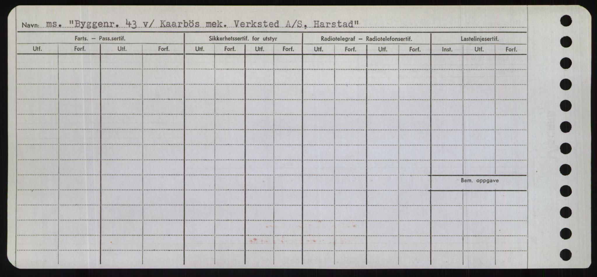 Sjøfartsdirektoratet med forløpere, Skipsmålingen, AV/RA-S-1627/H/Hd/L0006: Fartøy, Byg-Båt, s. 454