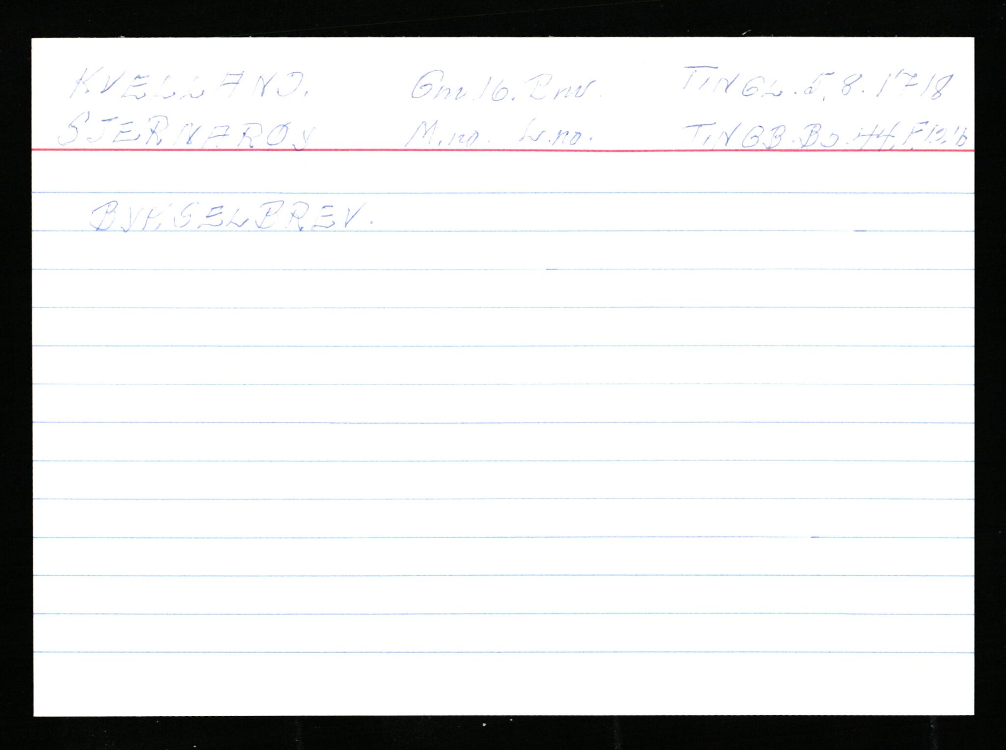 Statsarkivet i Stavanger, AV/SAST-A-101971/03/Y/Ym/L0033: Åstedskort sortert etter gårdsnavn: Kvelland - Lagestranden, 1600-1950, s. 9