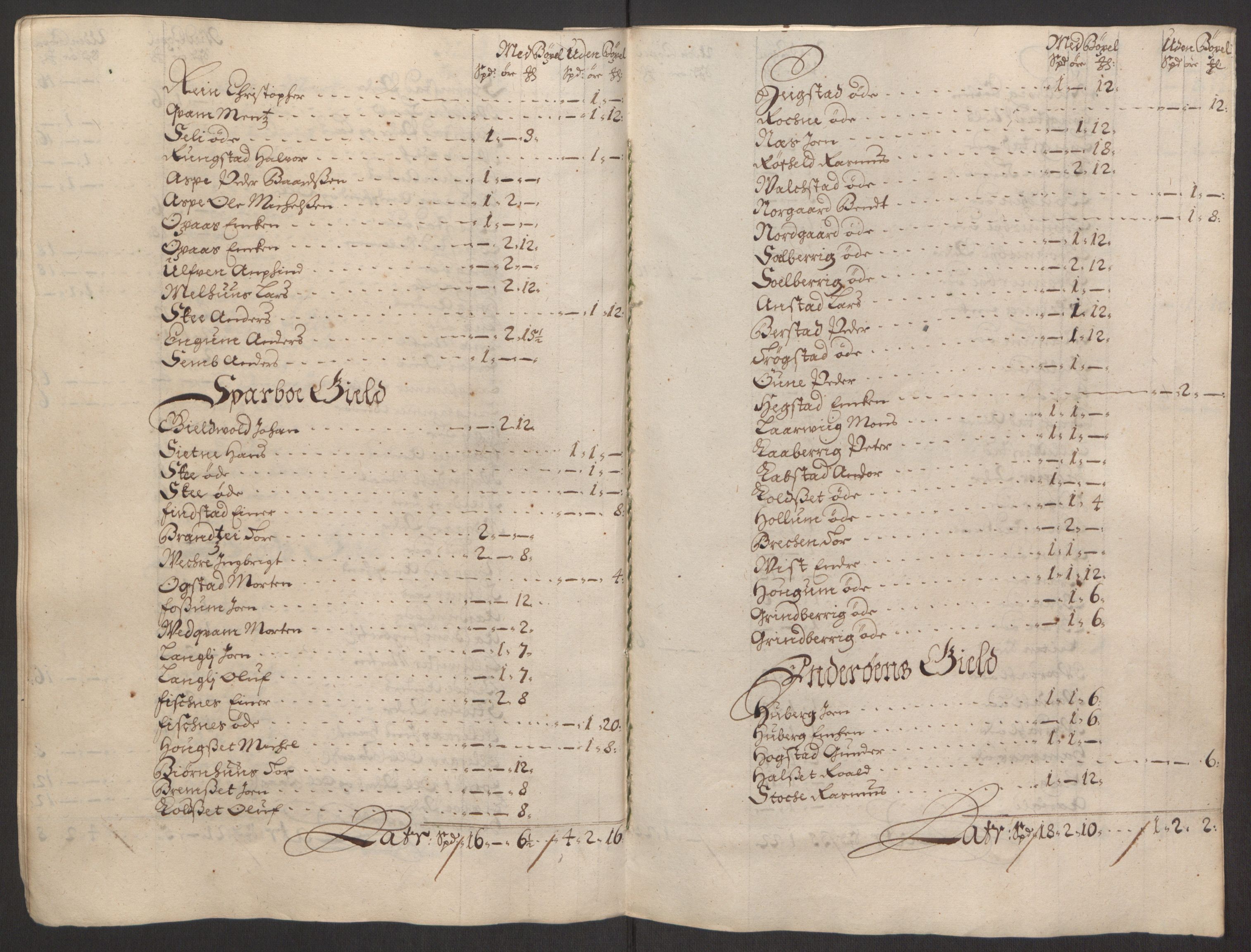 Rentekammeret inntil 1814, Reviderte regnskaper, Fogderegnskap, AV/RA-EA-4092/R63/L4309: Fogderegnskap Inderøy, 1695-1697, s. 464