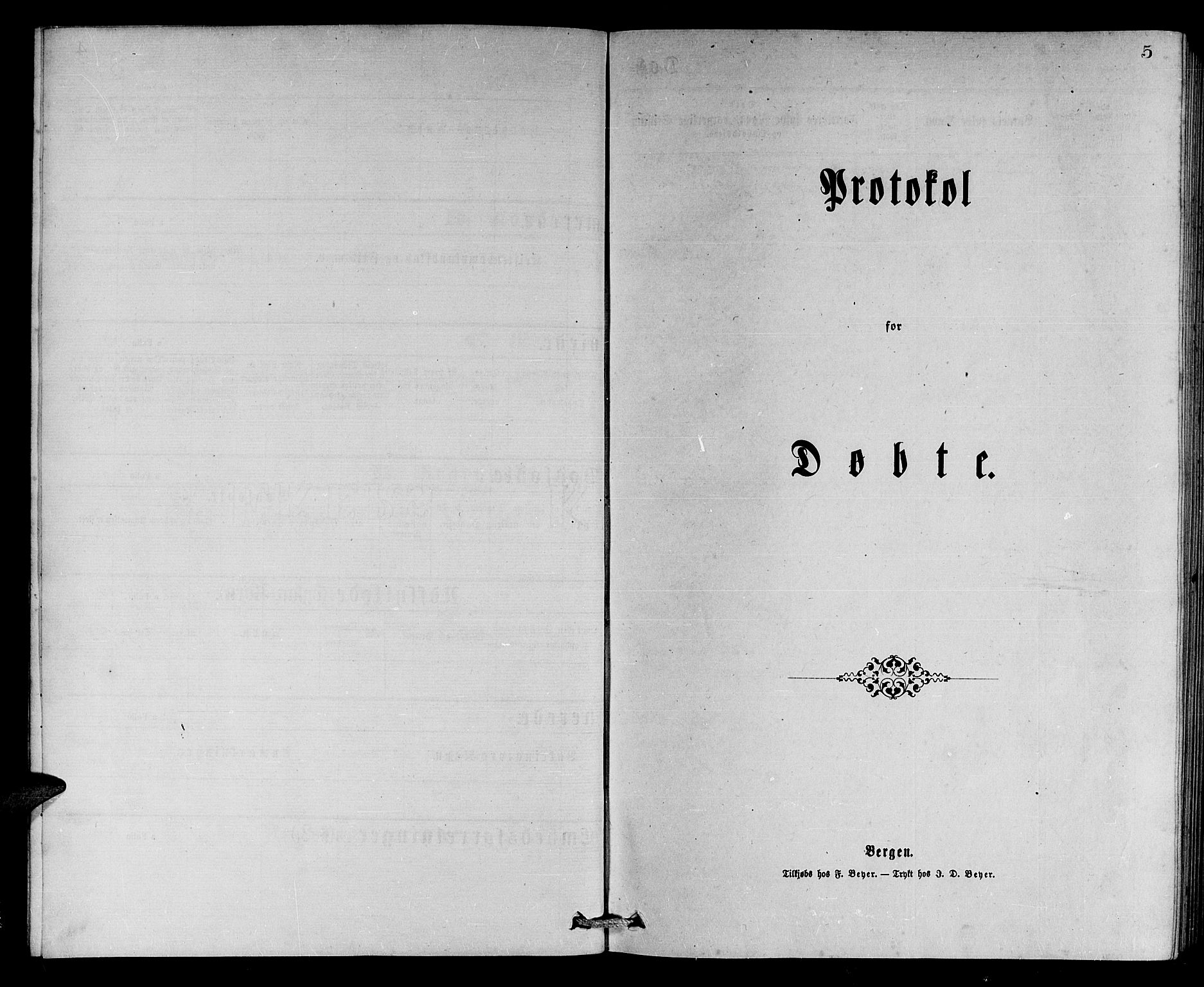 Ministerialprotokoller, klokkerbøker og fødselsregistre - Møre og Romsdal, SAT/A-1454/508/L0094: Ministerialbok nr. 508A01, 1873-1886, s. 5