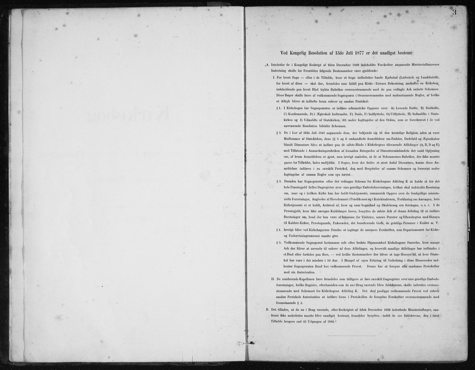 Etne sokneprestembete, SAB/A-75001/H/Haa: Ministerialbok nr. C  1, 1879-1919, s. 3