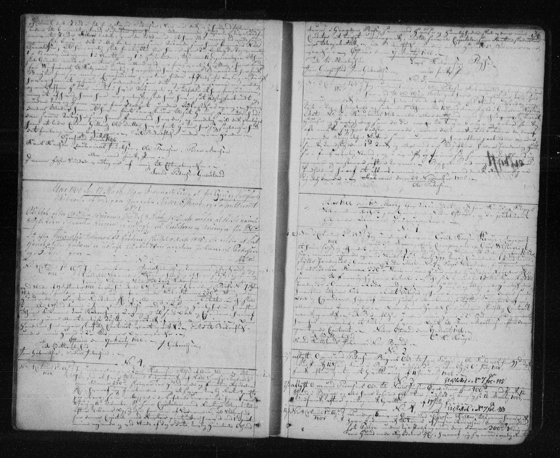 Jæren og Dalane sorenskriveri, AV/SAST-A-100306/4/41/41B/L0011: Pantebok nr. 8, 1805-1812, s. 36