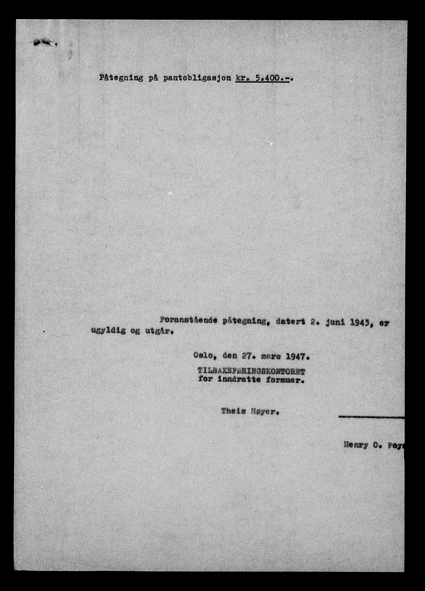 Justisdepartementet, Tilbakeføringskontoret for inndratte formuer, AV/RA-S-1564/H/Hc/Hcc/L0986: --, 1945-1947, s. 28