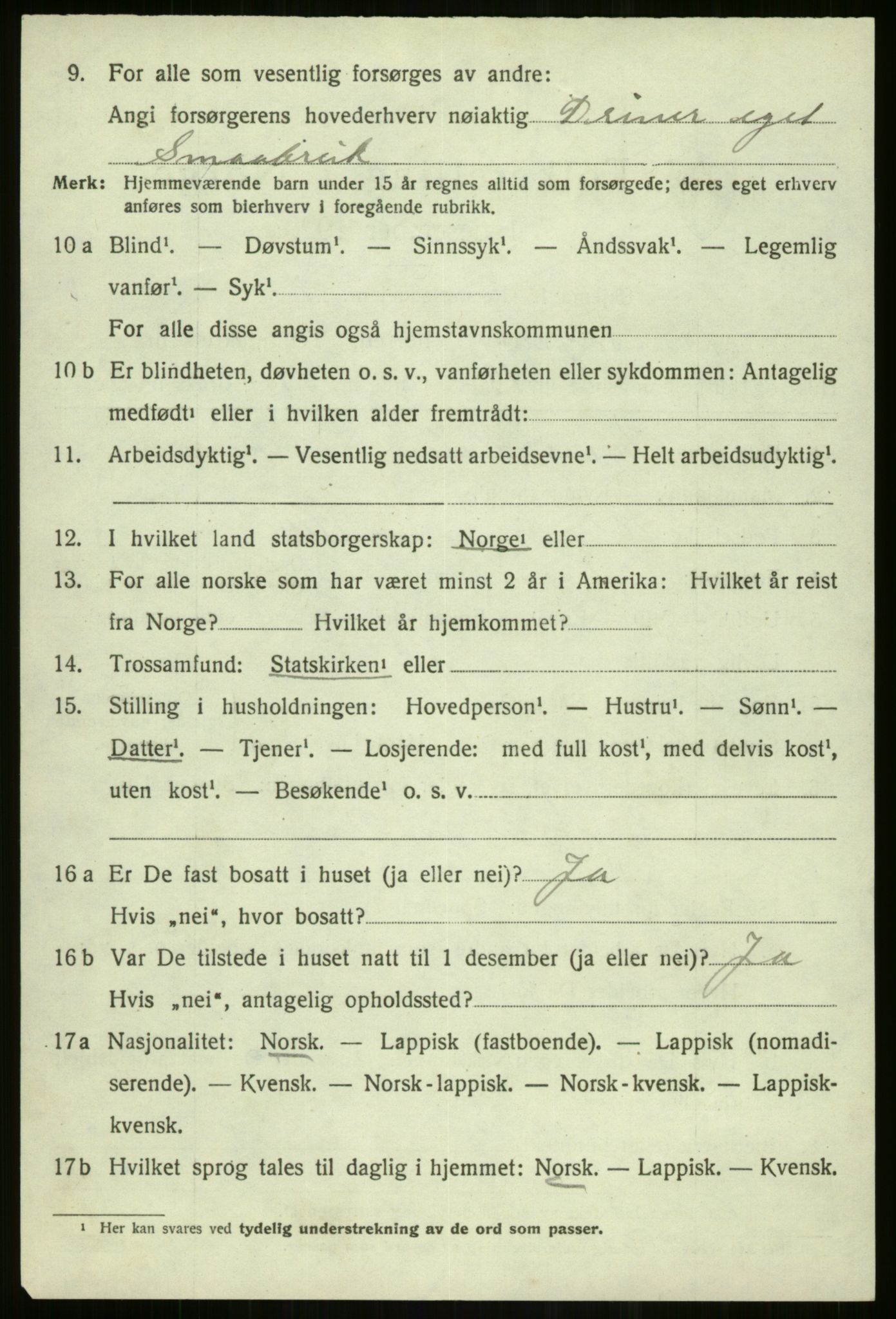 SATØ, Folketelling 1920 for 1934 Tromsøysund herred, 1920, s. 10179