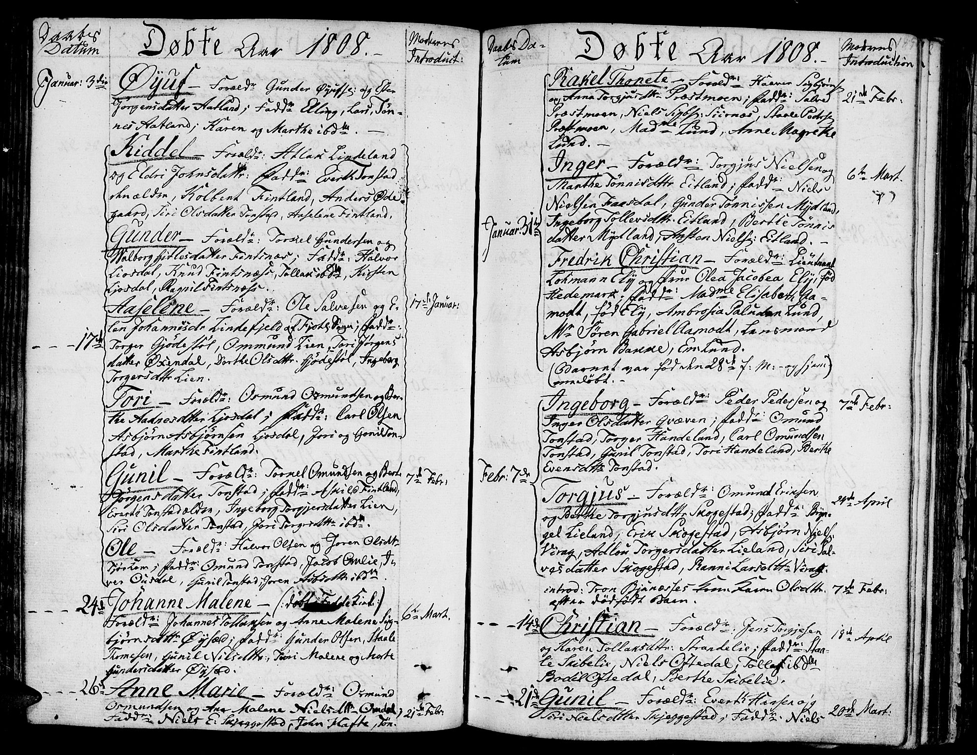 Bakke sokneprestkontor, AV/SAK-1111-0002/F/Fa/Faa/L0002: Ministerialbok nr. A 2, 1780-1816, s. 185