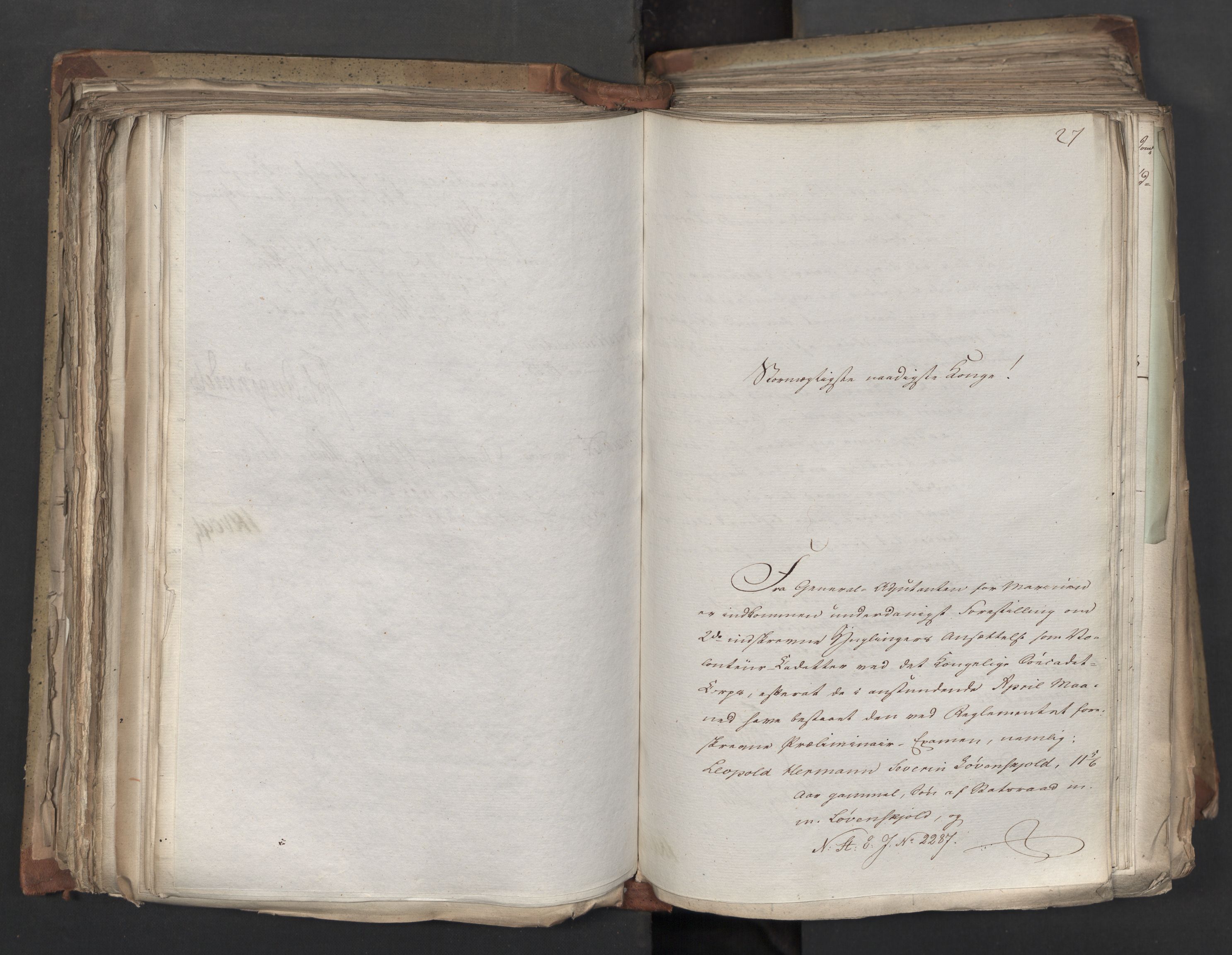 Statsrådsavdelingen i Stockholm, AV/RA-S-1003/D/Da/L0041: Regjeringsinnstillinger nr. 2204-2466, 1825, s. 264
