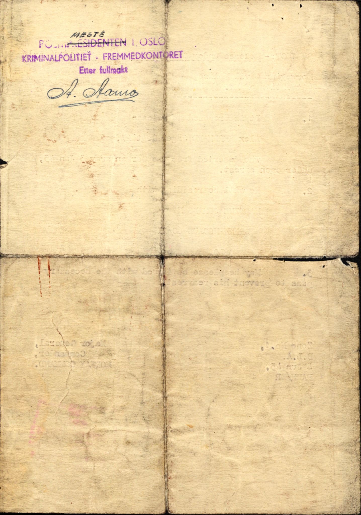Forsvaret, Forsvarets overkommando II, AV/RA-RAFA-3915/D/Db/L0002: CI Questionaires. Tyske okkupasjonsstyrker i Norge. Tyskere., 1945-1946, s. 596