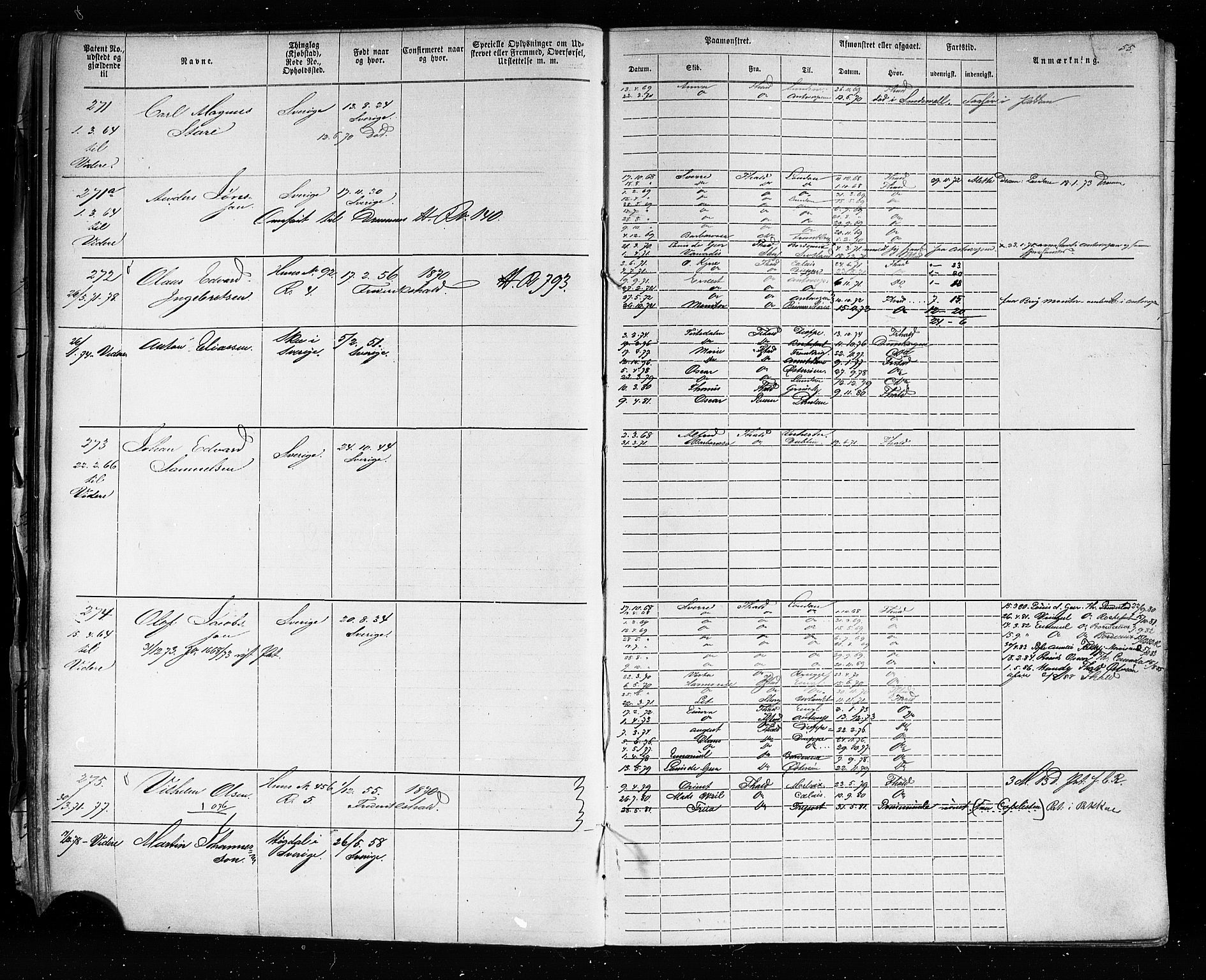 Halden mønstringskontor, SAO/A-10569a/F/Fc/Fca/L0004: Annotasjonsrulle, 1868-1875, s. 58