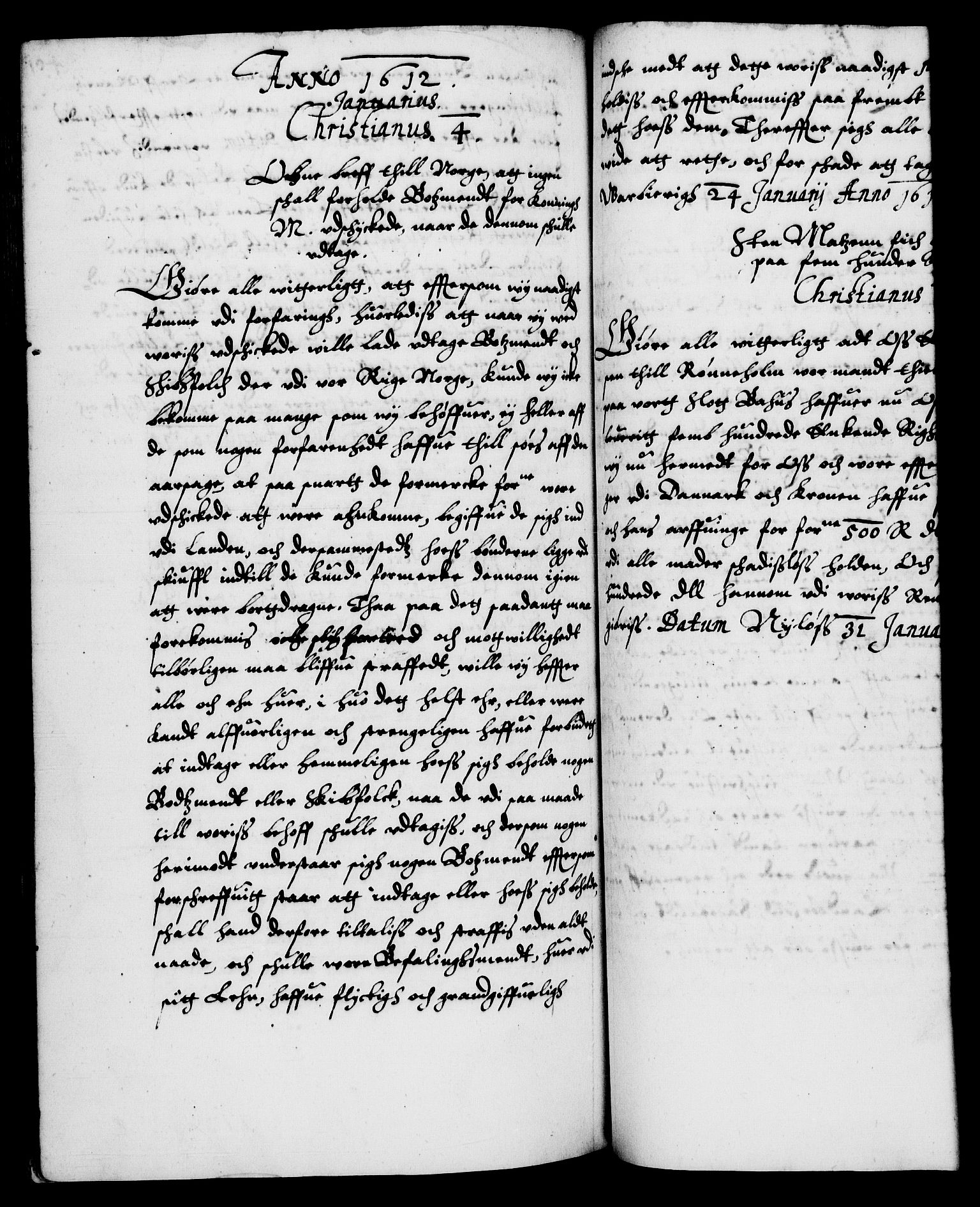 Danske Kanselli 1572-1799, RA/EA-3023/F/Fc/Fca/Fcaa/L0003: Norske registre (mikrofilm), 1596-1616, s. 401b