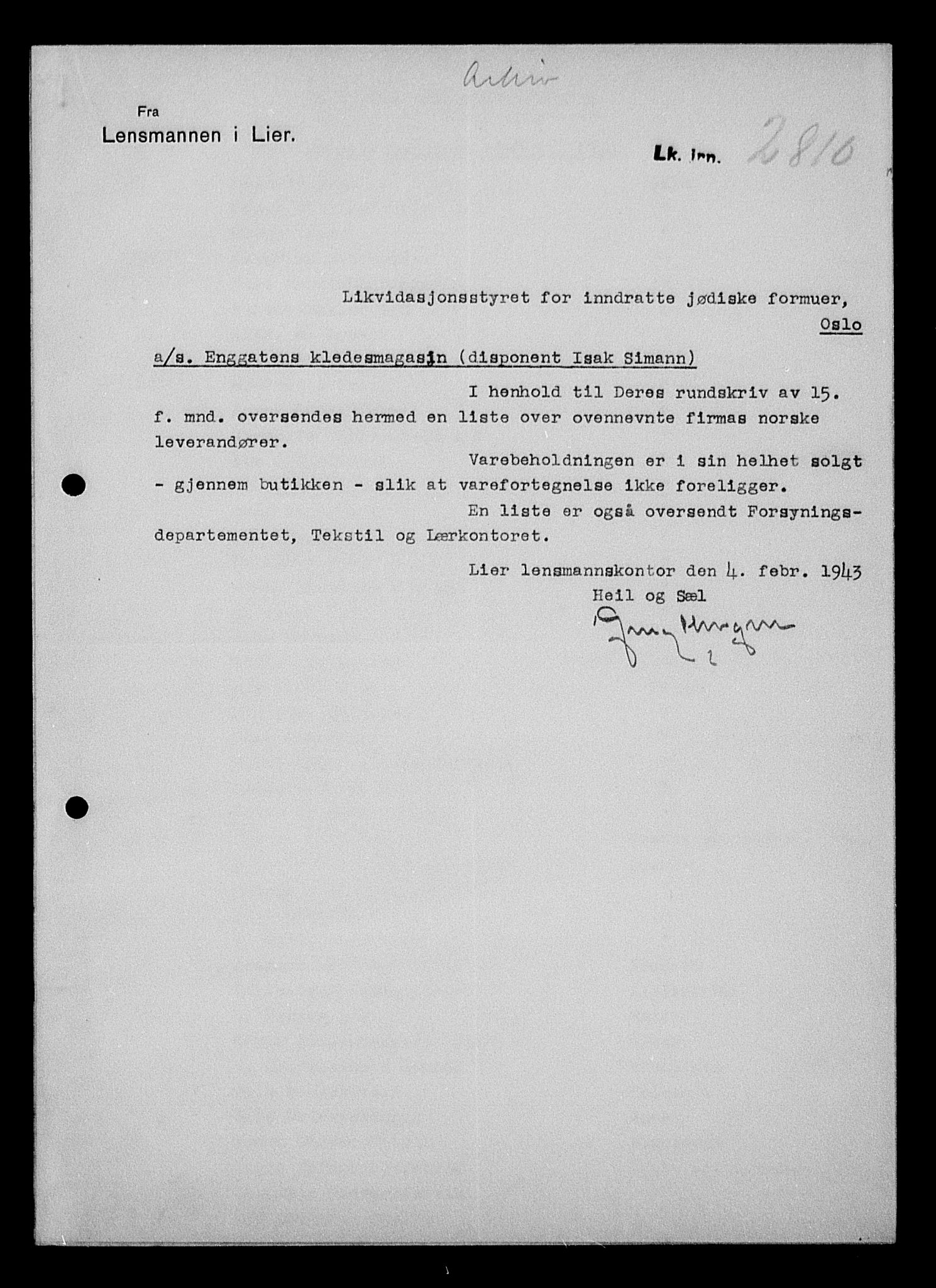 Justisdepartementet, Tilbakeføringskontoret for inndratte formuer, AV/RA-S-1564/H/Hc/Hcd/L1007: --, 1945-1947, s. 145