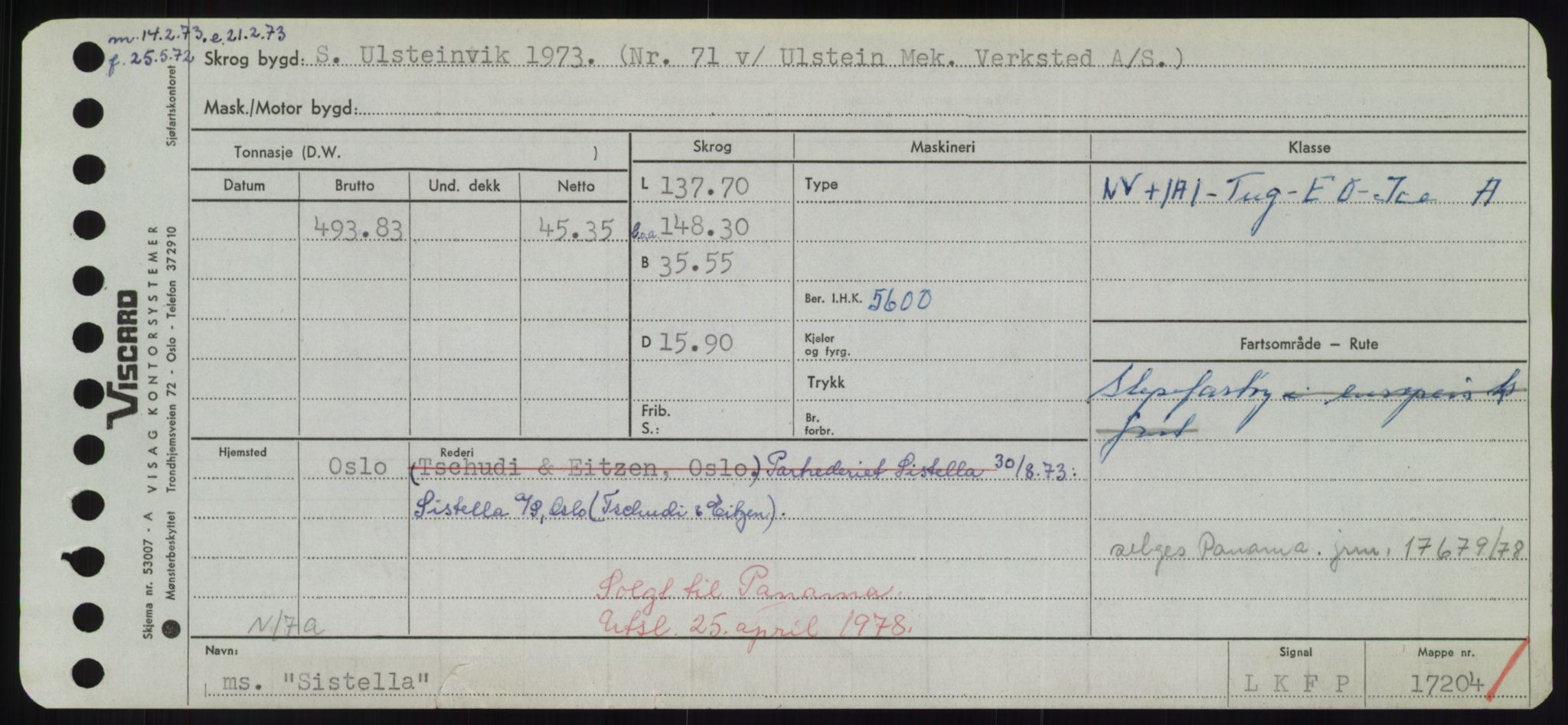 Sjøfartsdirektoratet med forløpere, Skipsmålingen, AV/RA-S-1627/H/Hd/L0033: Fartøy, Sevi-Sjø, s. 281