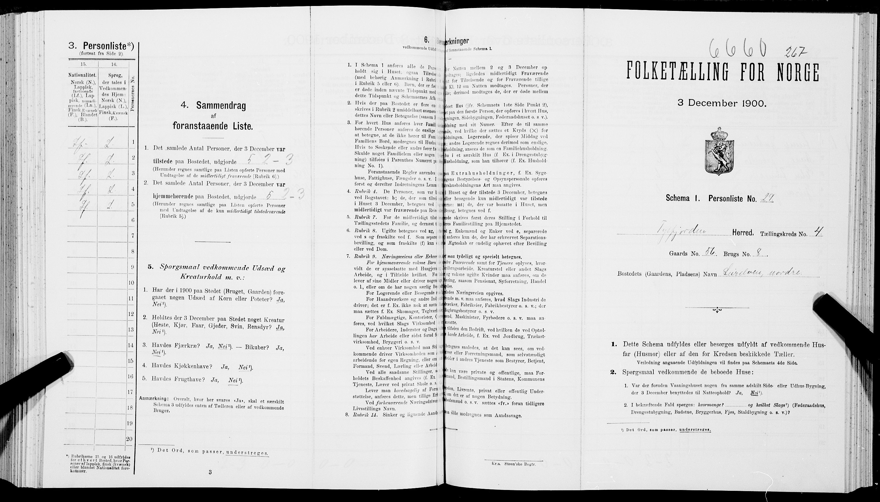 SAT, Folketelling 1900 for 1850 Tysfjord herred, 1900, s. 563