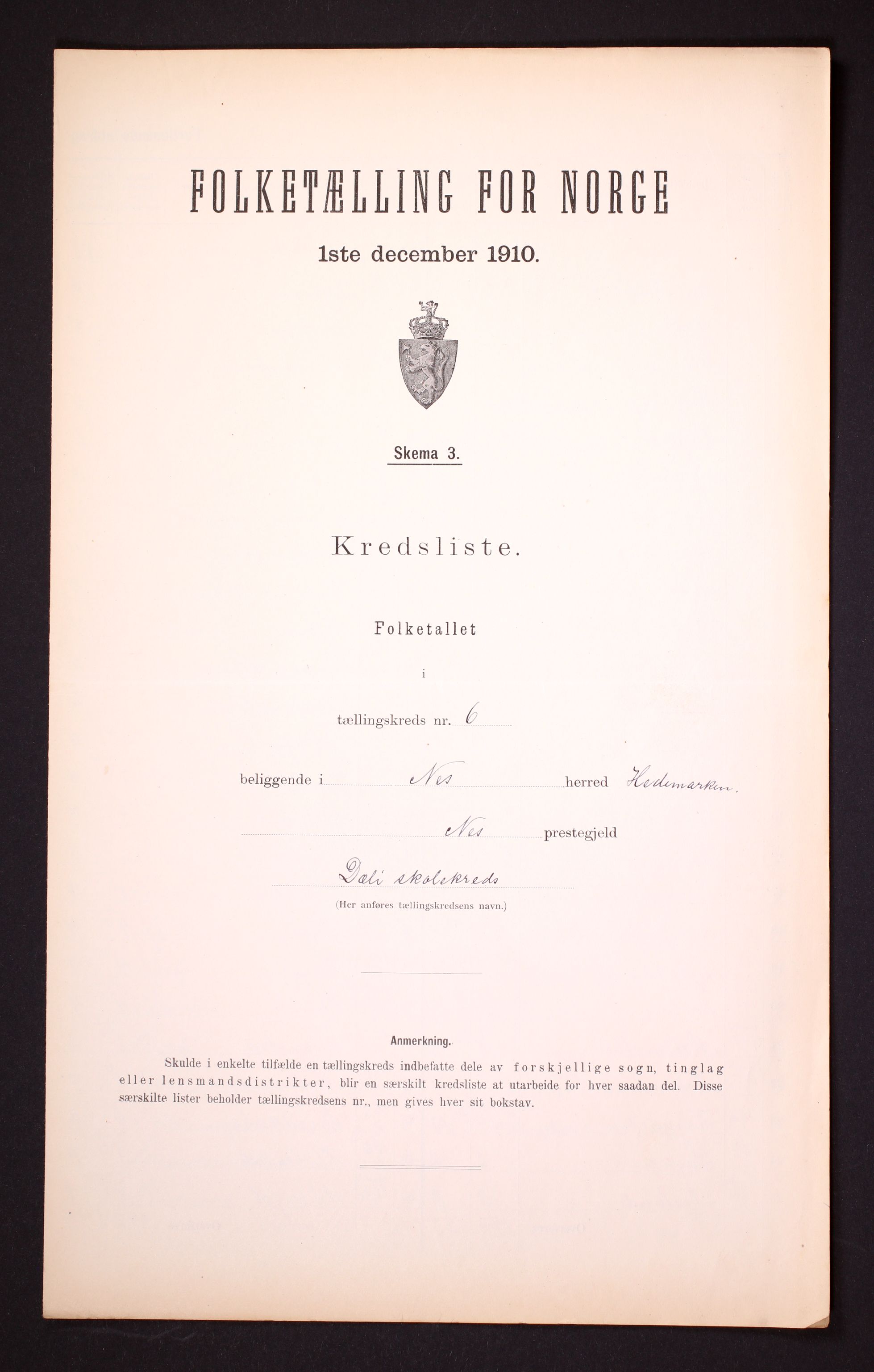 RA, Folketelling 1910 for 0411 Nes herred, 1910, s. 28