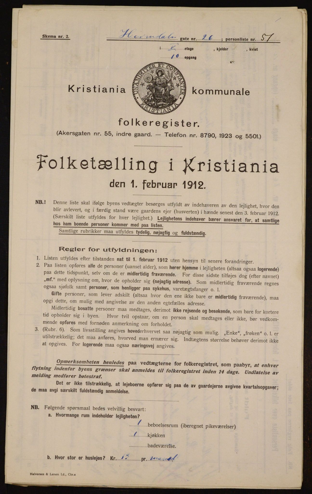 OBA, Kommunal folketelling 1.2.1912 for Kristiania, 1912, s. 37242