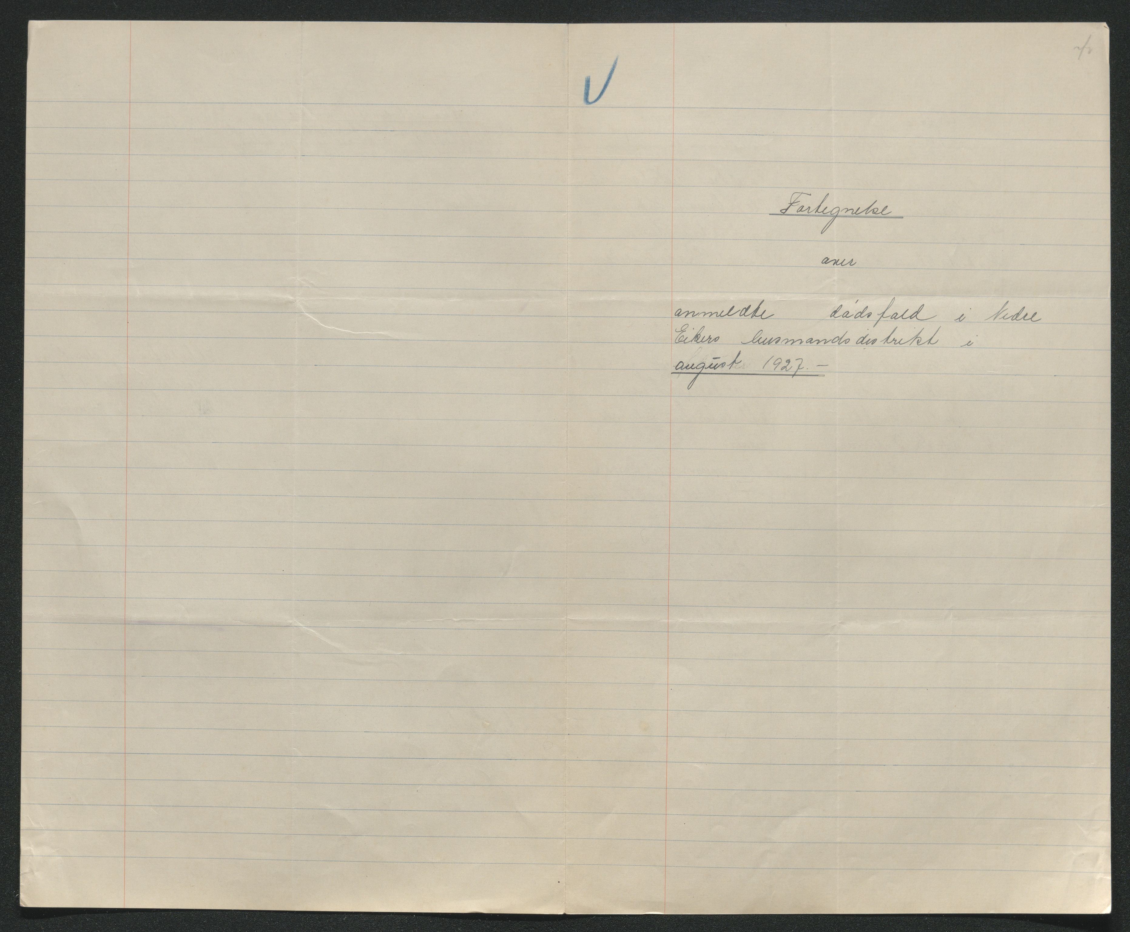 Eiker, Modum og Sigdal sorenskriveri, AV/SAKO-A-123/H/Ha/Hab/L0044: Dødsfallsmeldinger, 1926-1927, s. 909